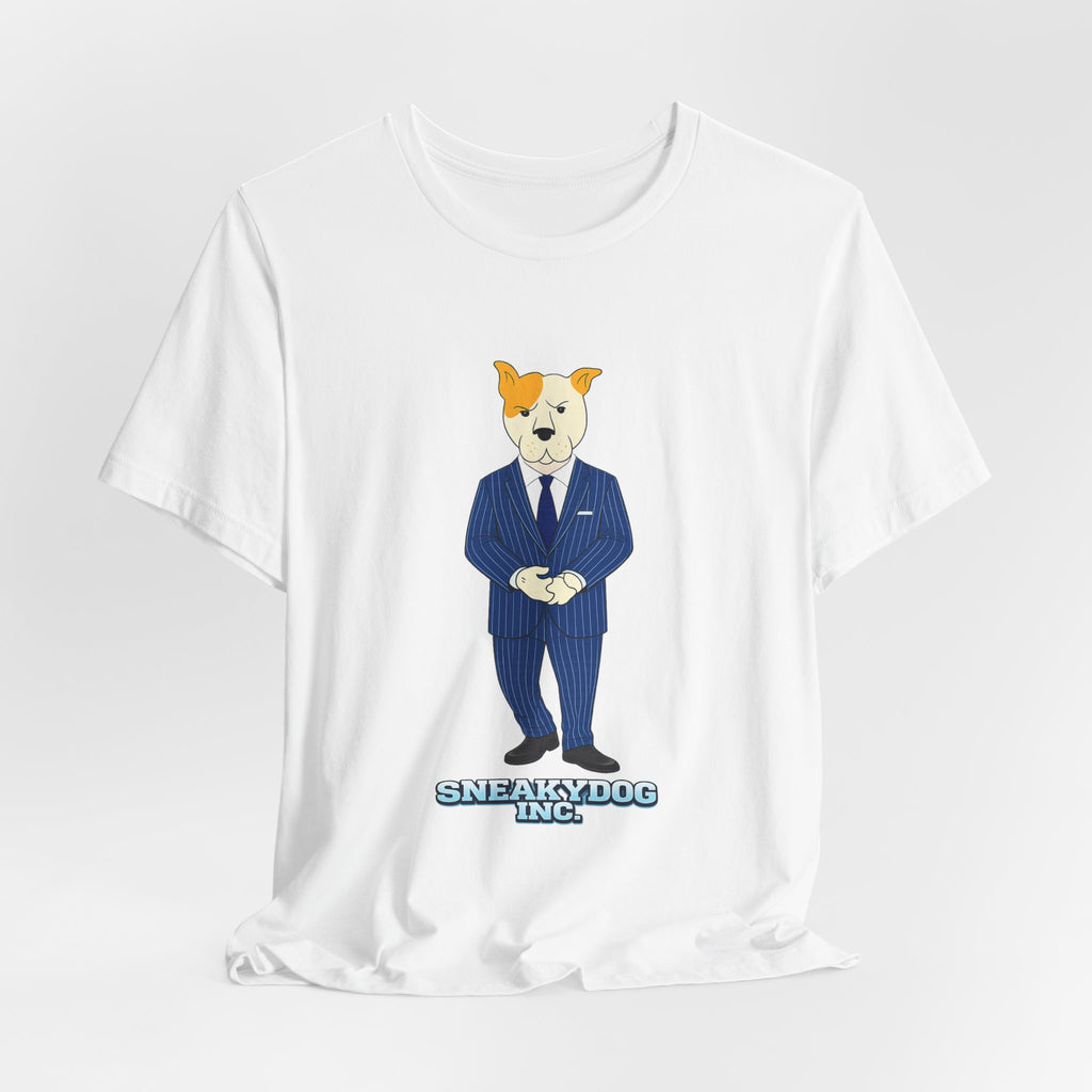 Sneakydog Inc. CEO Suit Graphic — Vintage Short Sleeve T-Shirt