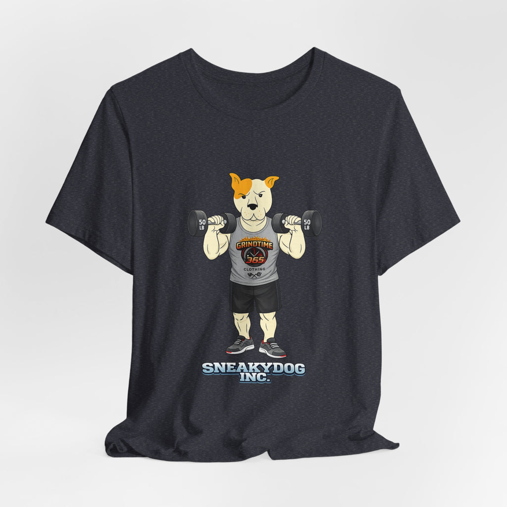 Sneakydog Inc. Workout Grey GT365 Graphic — Vintage Short Sleeve T-Shirt