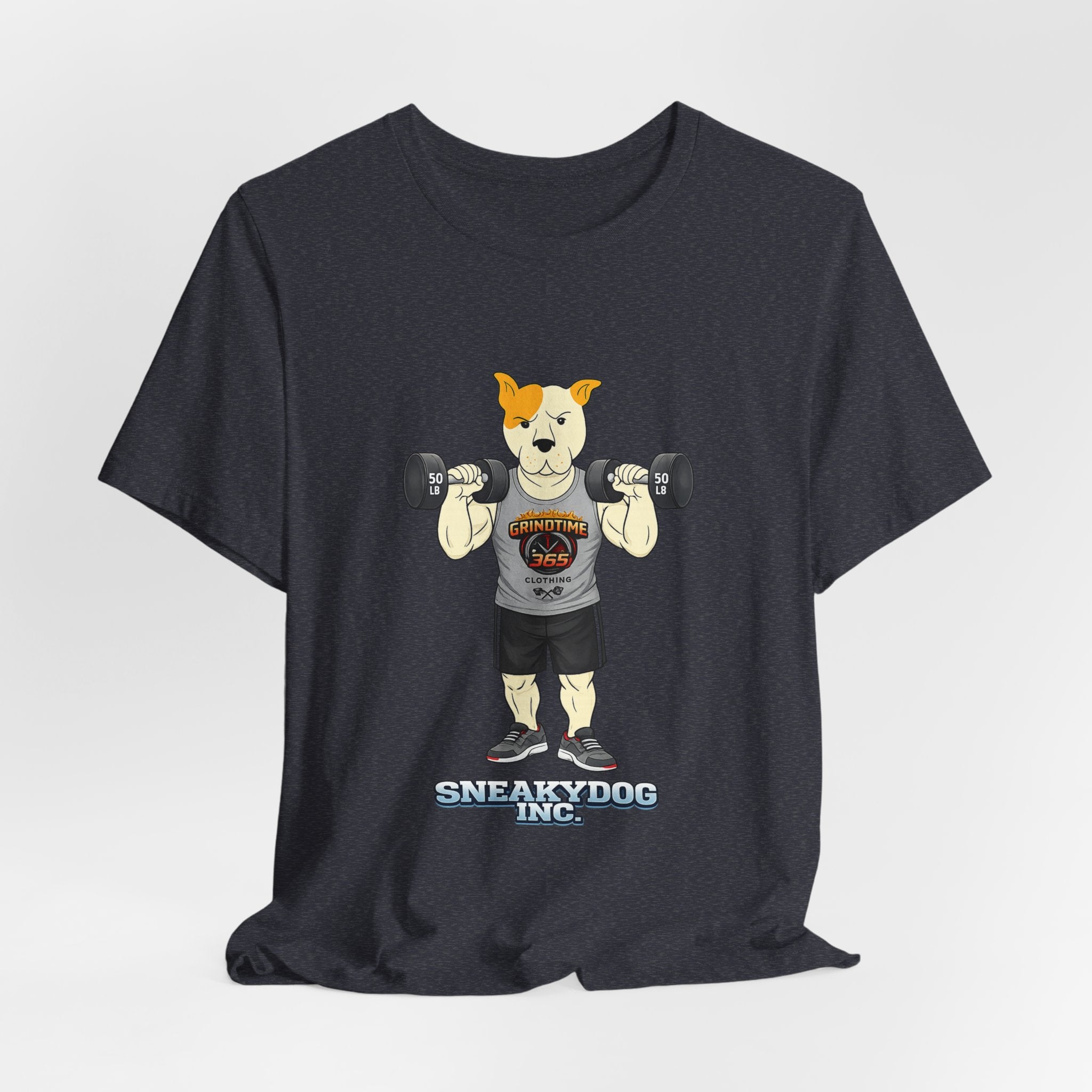 Sneakydog Inc. Workout Grey GT365 Graphic — Vintage Short Sleeve T-Shirt