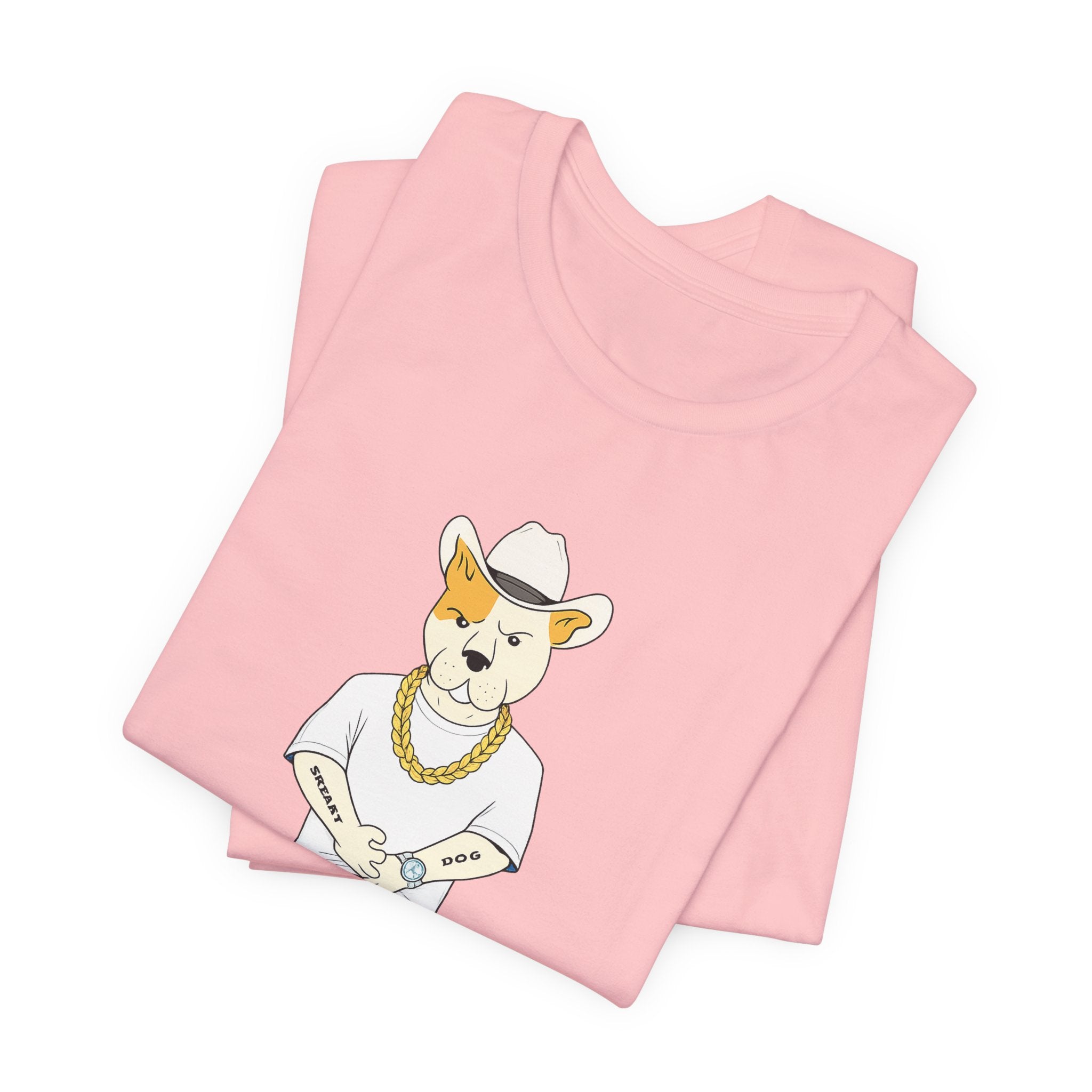 Sneakydog Inc. Cowboy White Graphic — Vintage Short Sleeve T-Shirt