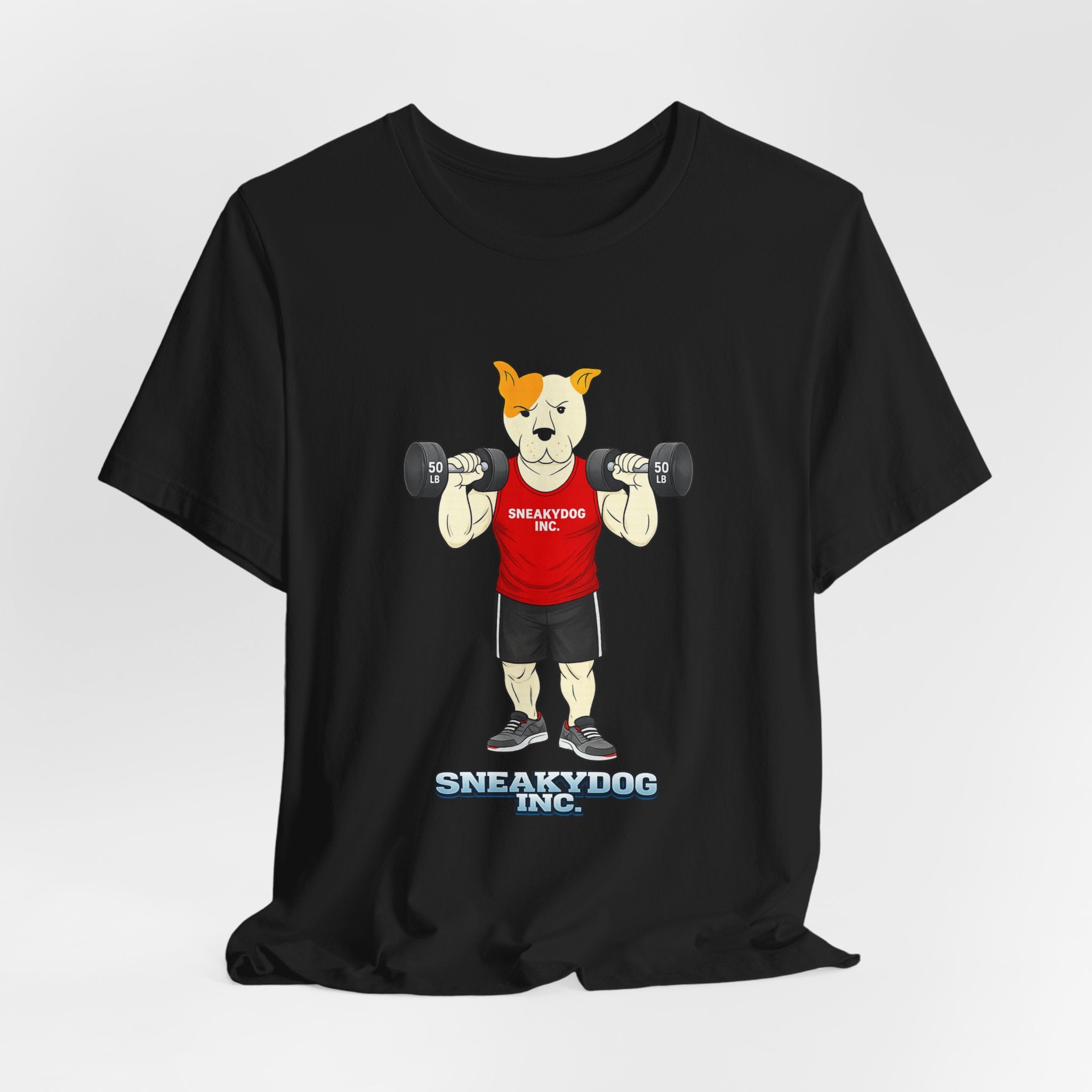 Sneakydog Inc. Workout Red Graphic — Vintage Short Sleeve T-Shirt