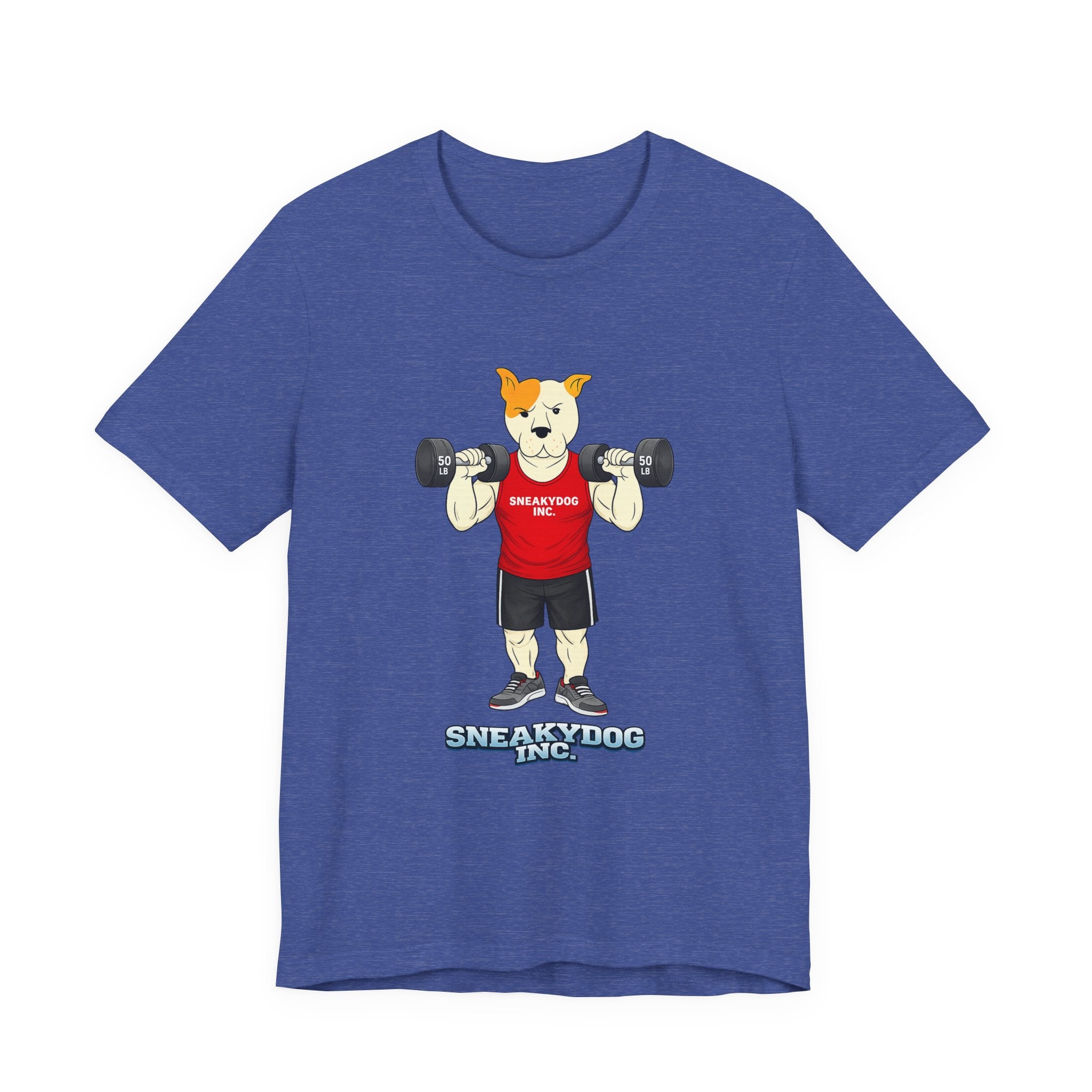 Sneakydog Inc. Workout Red Graphic — Vintage Short Sleeve T-Shirt