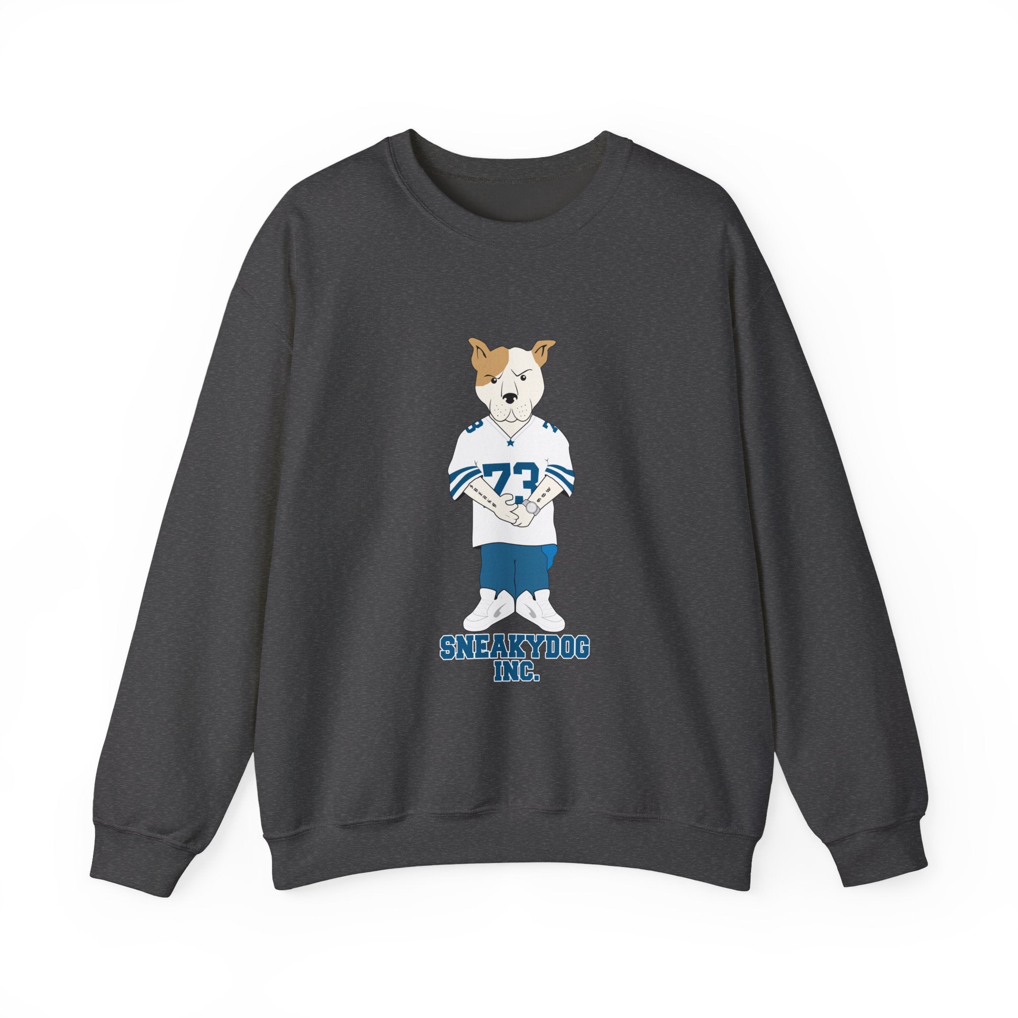 Sneakydog Inc. Football Jersey Crewneck Sweatshirt – Vintage Graphic