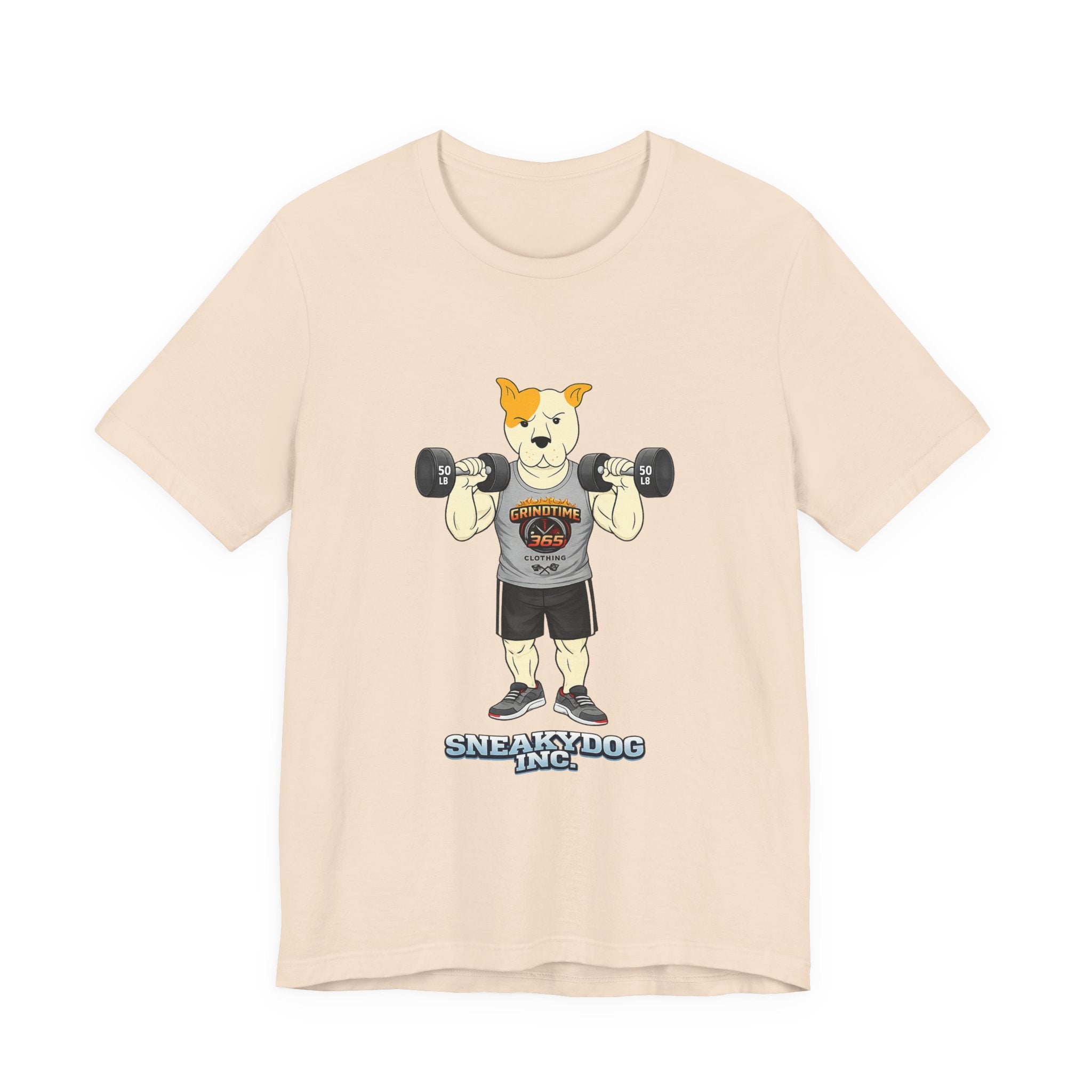 Sneakydog Inc. Workout Grey GT365 Graphic — Vintage Short Sleeve T-Shirt