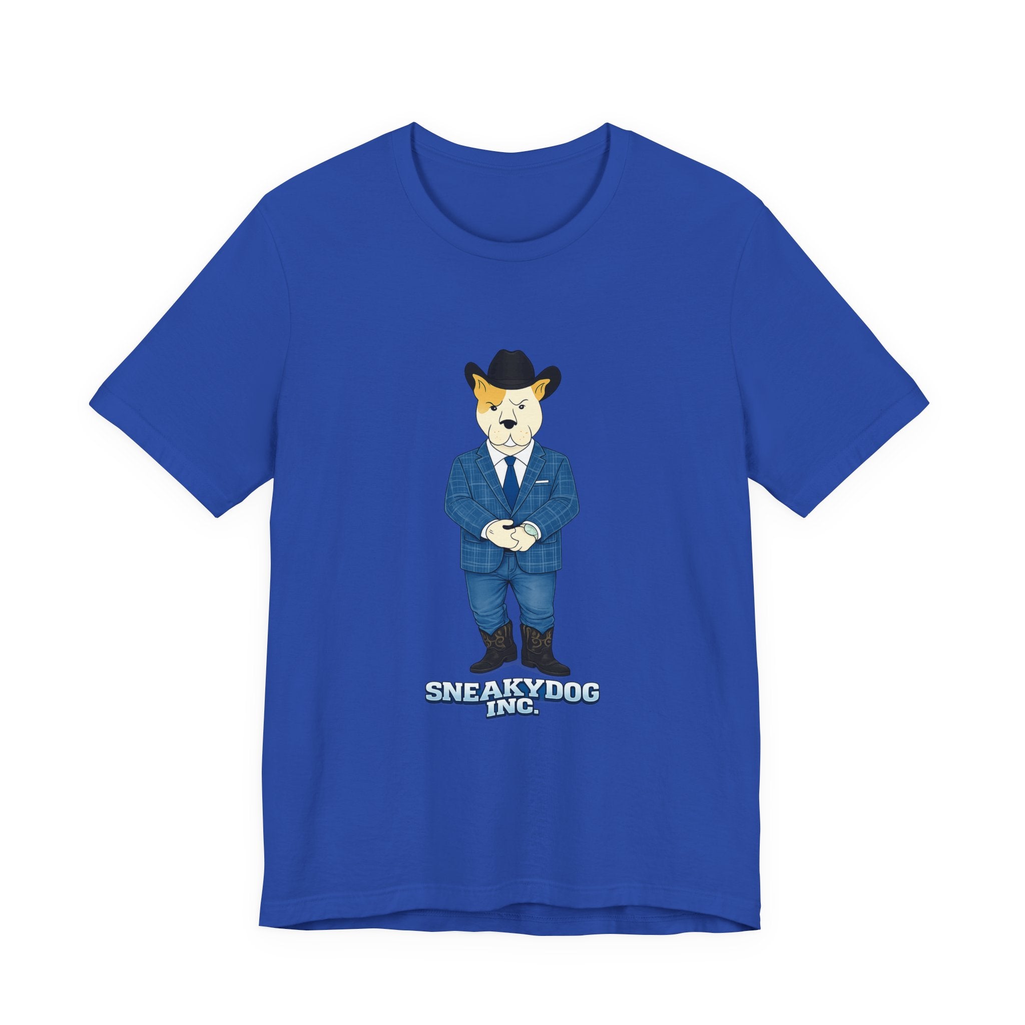 Sneakydog Inc. Cowboy Suit Graphic — Vintage Short Sleeve T-Shirt