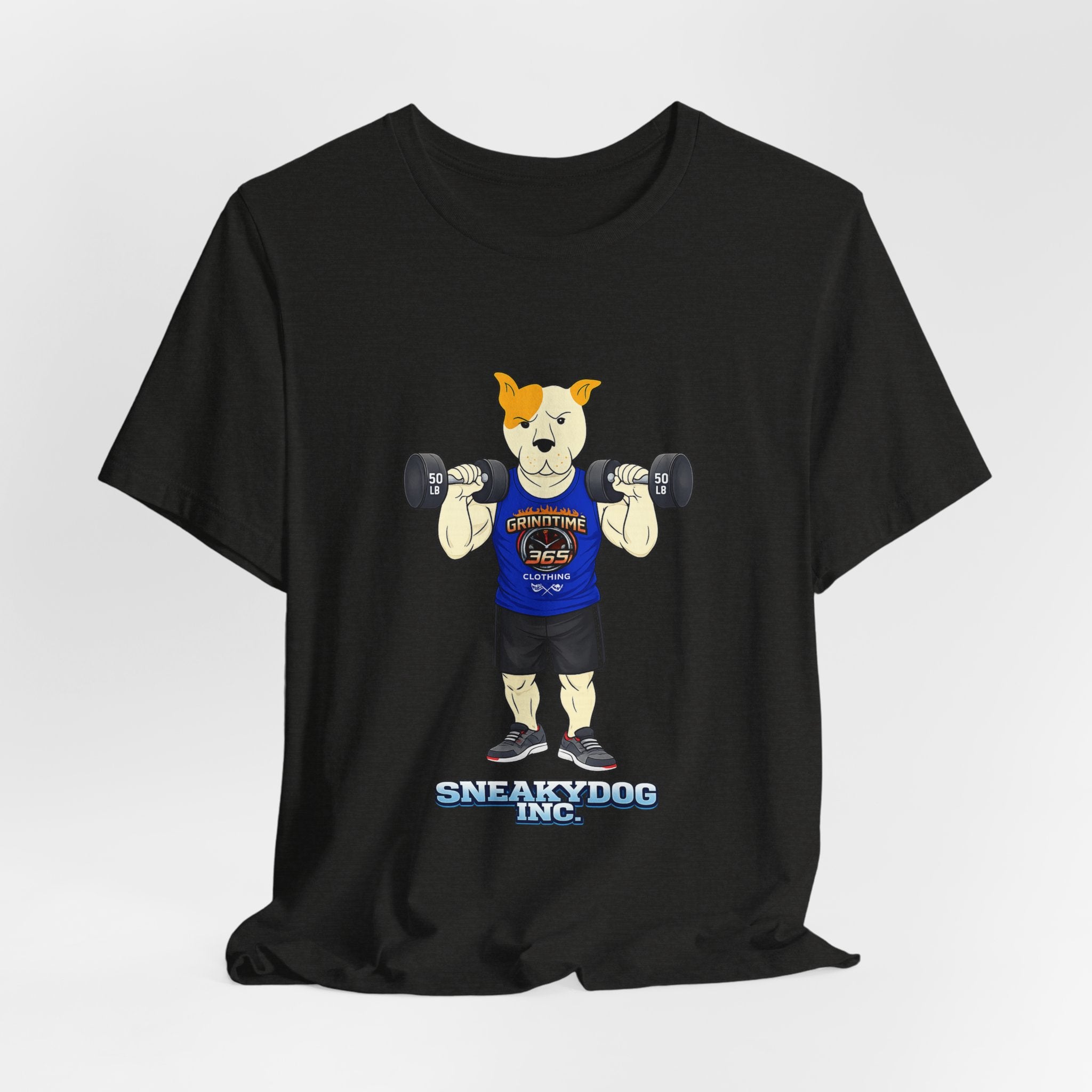 Sneakydog Inc. Workout Blue GT365 Graphic — Vintage Short Sleeve T-Shirt