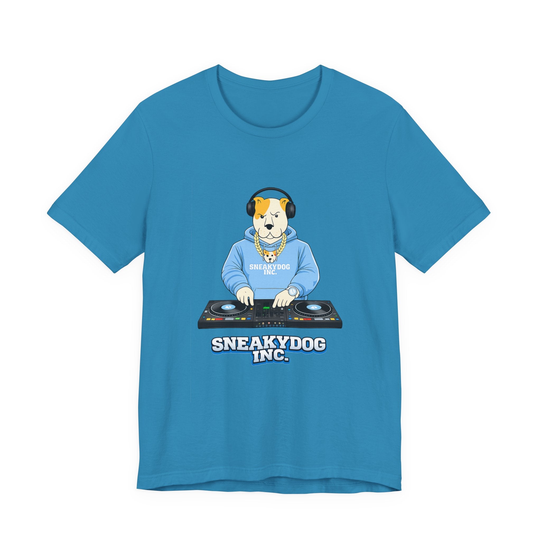 Sneakydog Inc. DJ Graphic — Vintage Short Sleeve T-Shirt