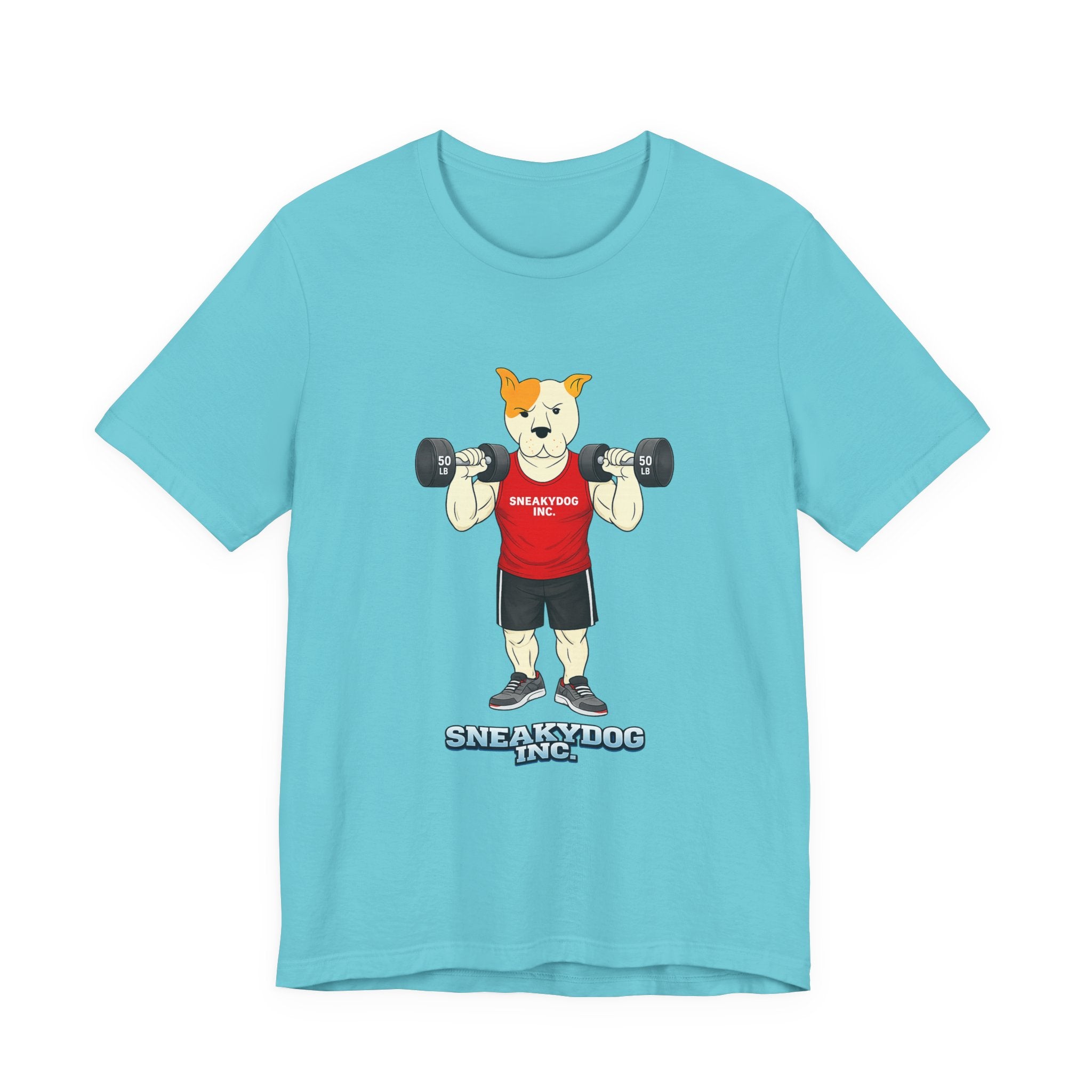 Sneakydog Inc. Workout Red Graphic — Vintage Short Sleeve T-Shirt