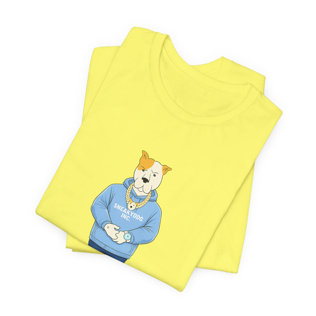 Sneakydog Inc. Carolina Blue Hoodie Graphic Tee — Vintage Short Sleeve T-Shirt