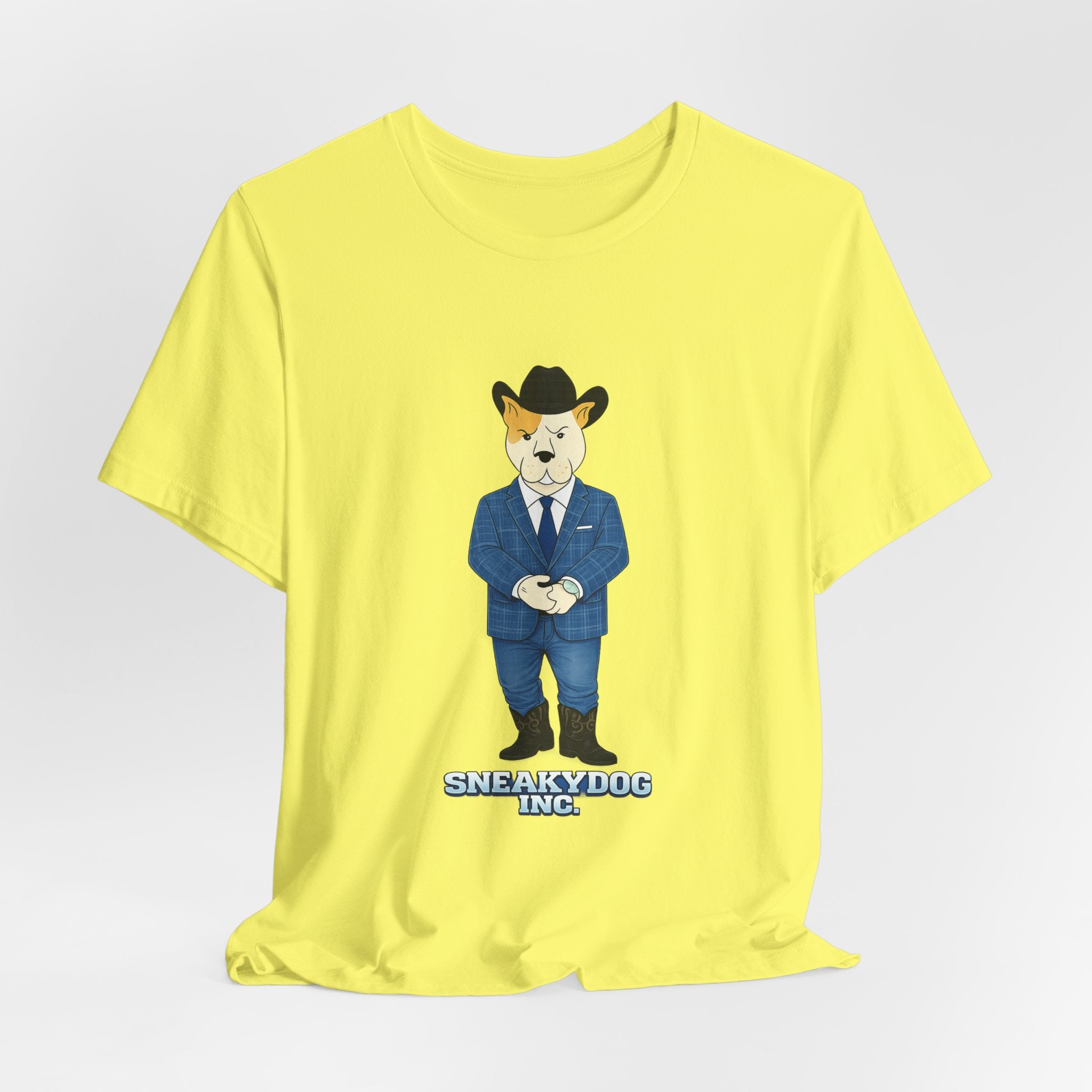 Sneakydog Inc. Cowboy Suit Graphic — Vintage Short Sleeve T-Shirt