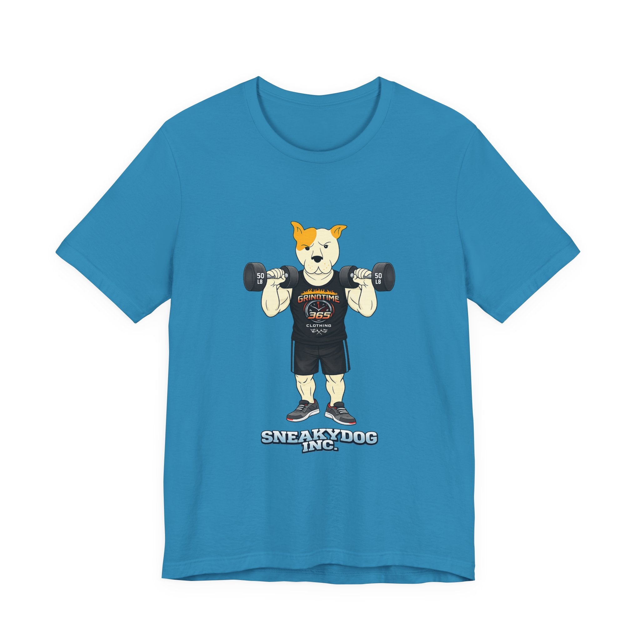 Sneakydog Inc. Workout Black GT365 Graphic — Vintage Short Sleeve T-Shirt