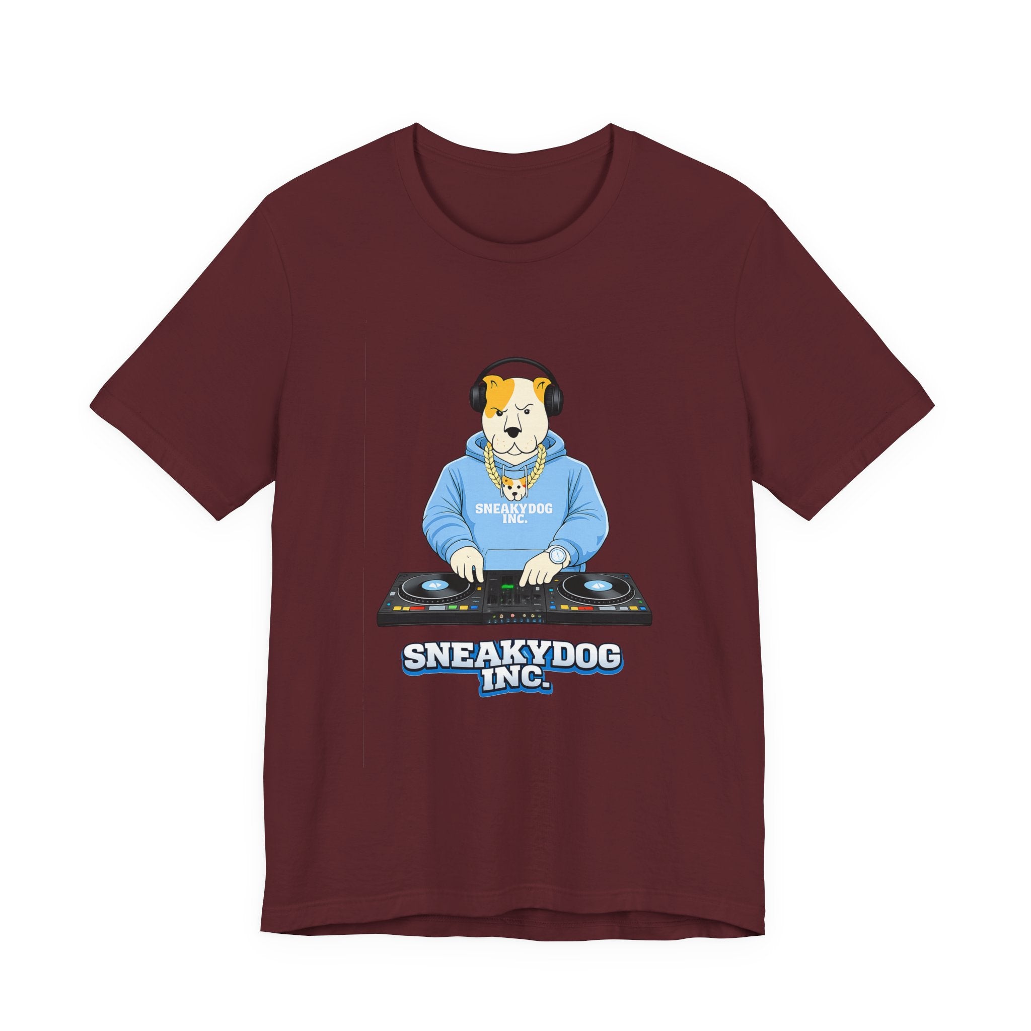 Sneakydog Inc. DJ Graphic — Vintage Short Sleeve T-Shirt