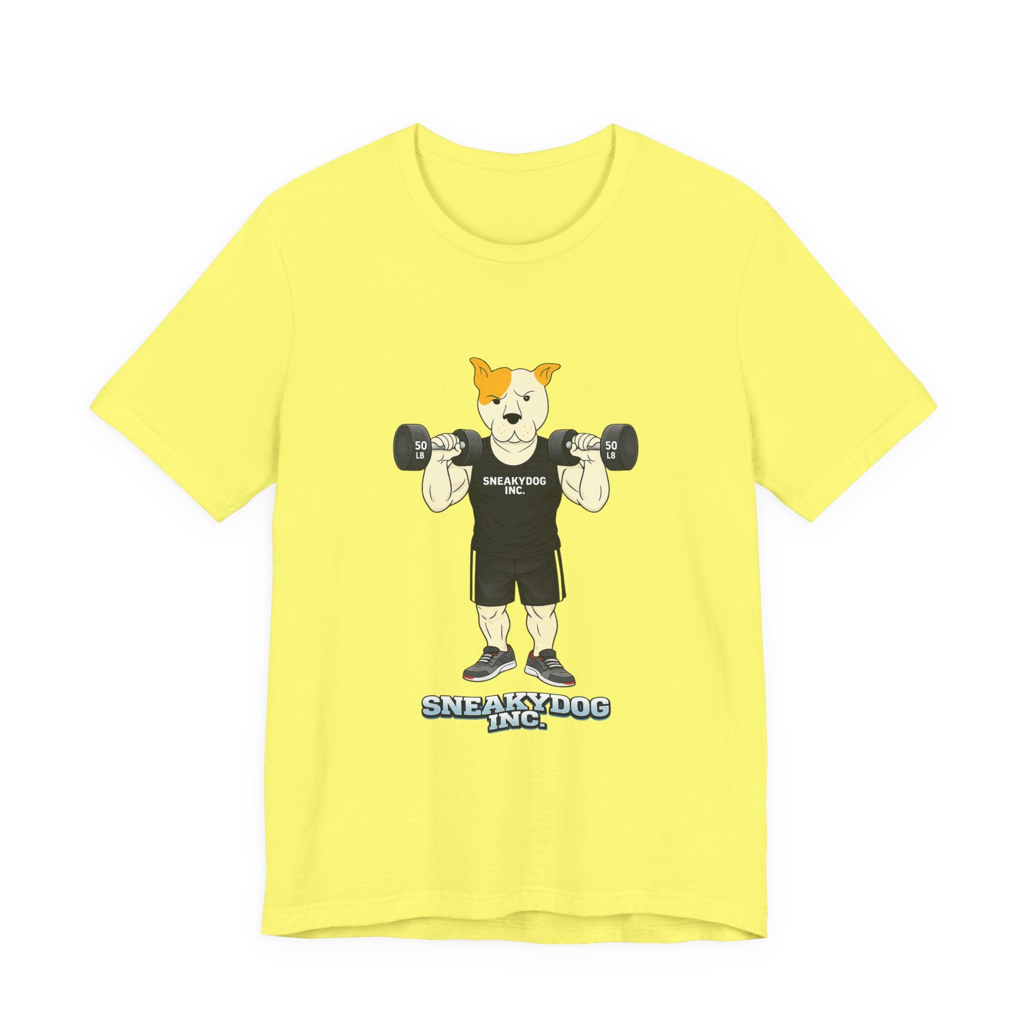 Sneakydog Inc. Workout Black Graphic — Vintage Short Sleeve T-Shirt