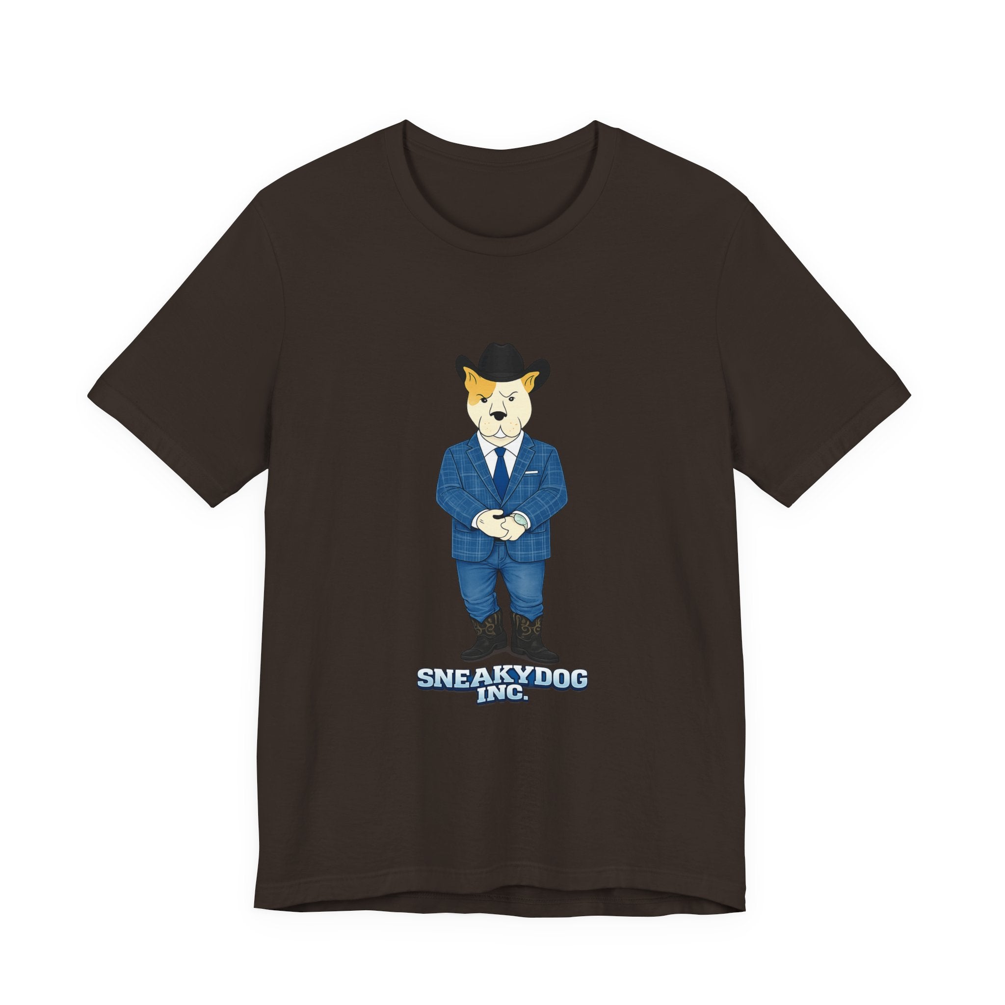 Sneakydog Inc. Cowboy Suit Graphic — Vintage Short Sleeve T-Shirt