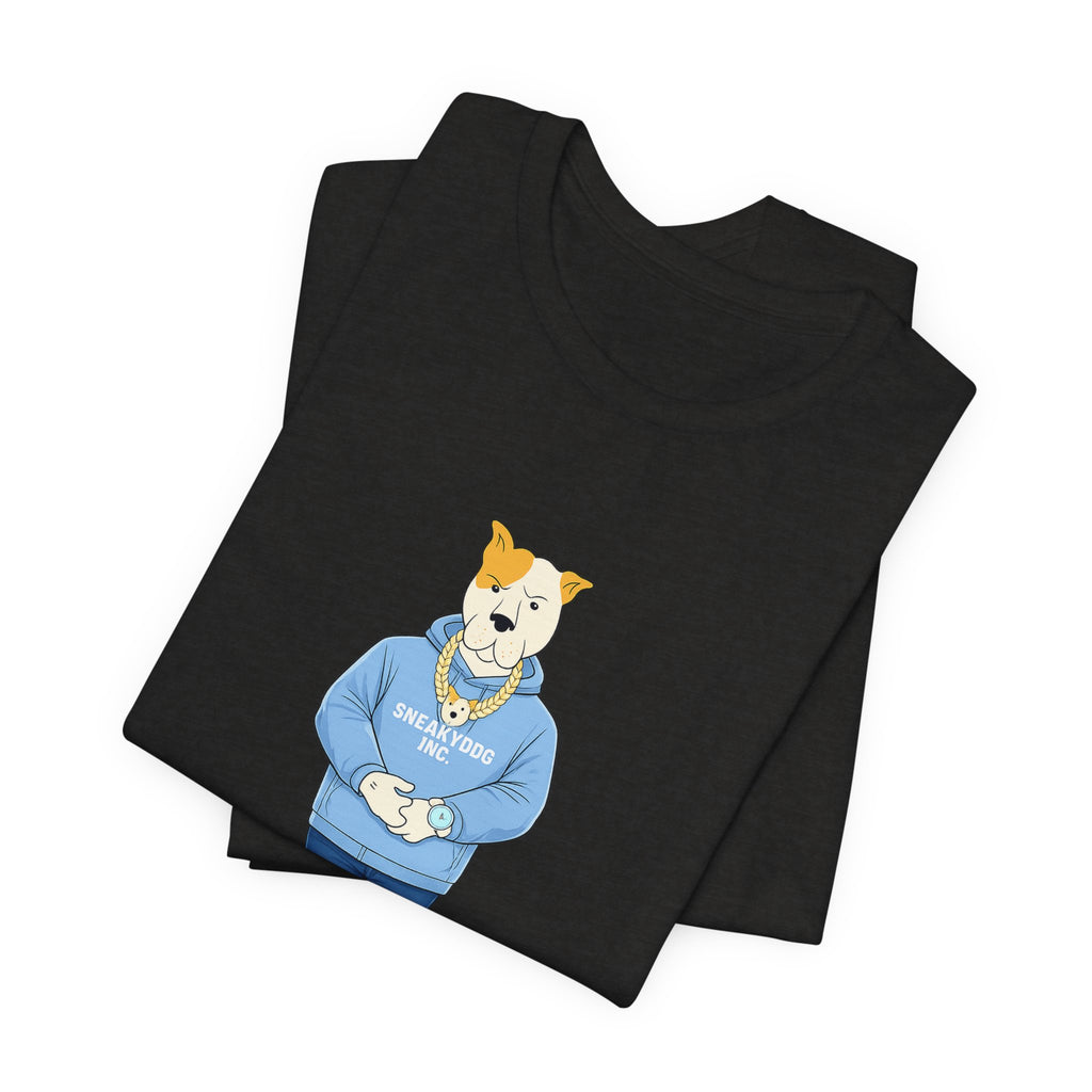 Sneakydog Inc. Carolina Blue Hoodie Graphic Tee — Vintage Short Sleeve T-Shirt
