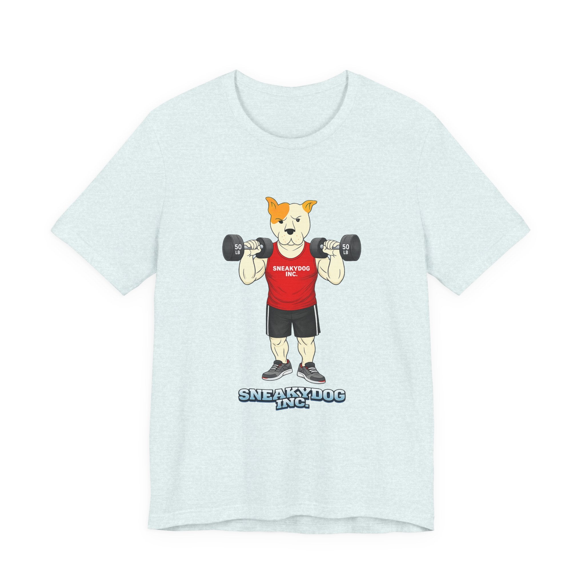 Sneakydog Inc. Workout Red Graphic — Vintage Short Sleeve T-Shirt