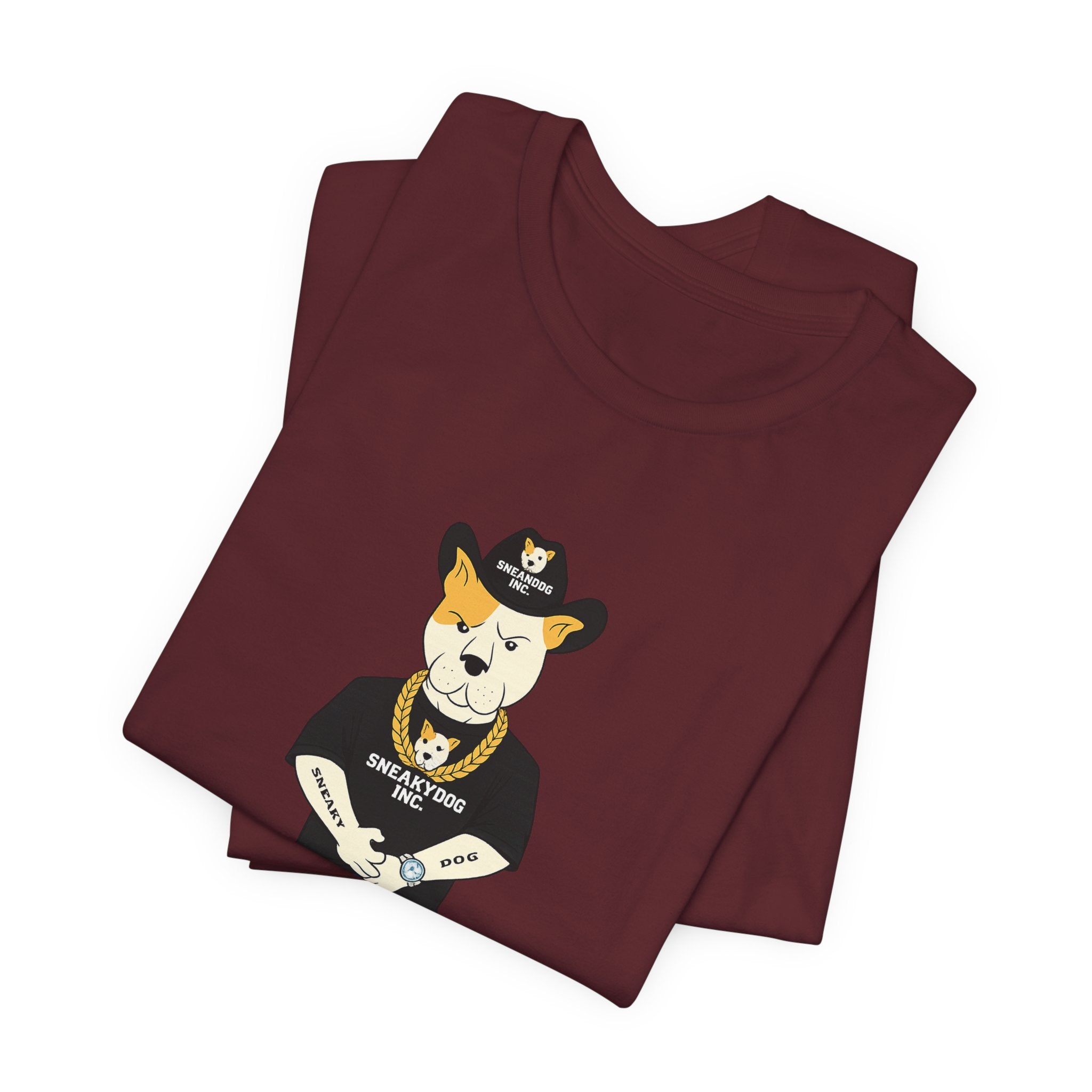 Sneakydog Inc. Cowboy Black Graphic — Vintage Short Sleeve T-Shirt