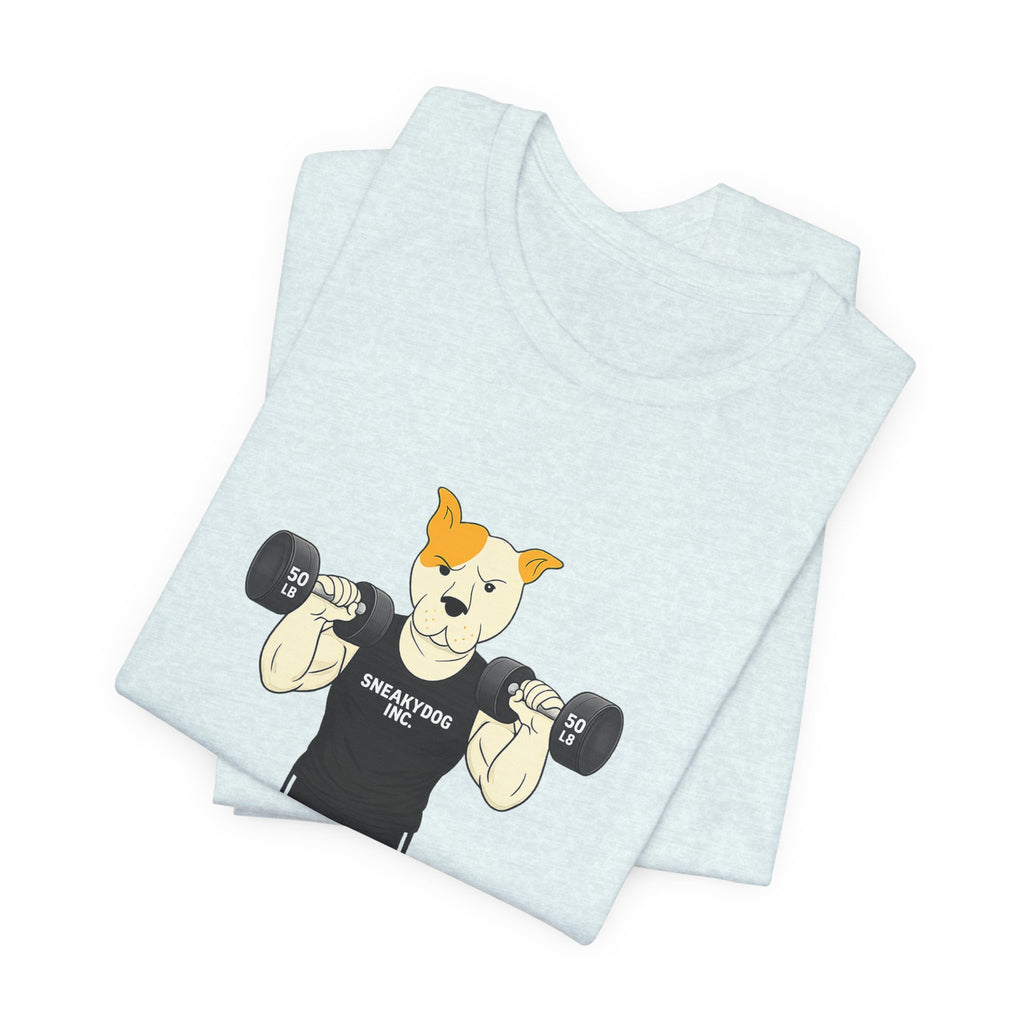 Sneakydog Inc. Workout Black Graphic — Vintage Short Sleeve T-Shirt