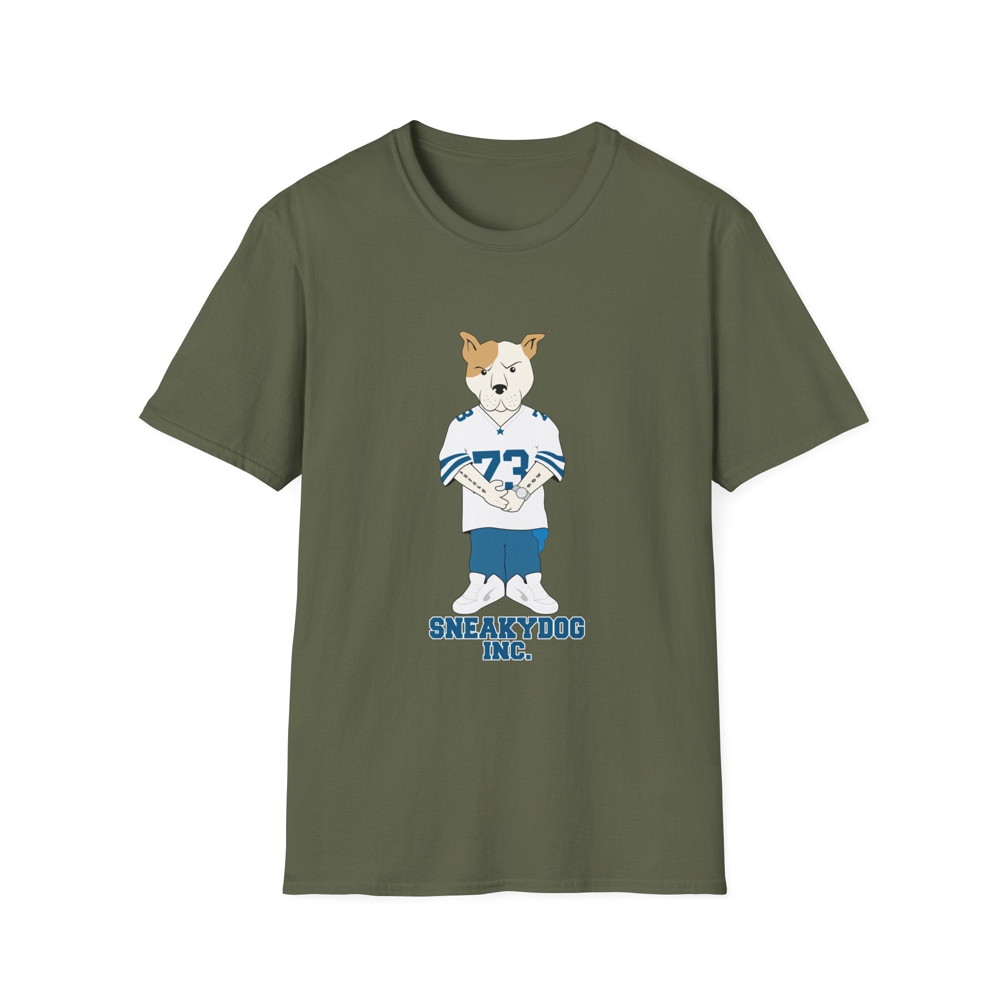 Sneakydog Inc. Football Jersey Graphic T Shirt