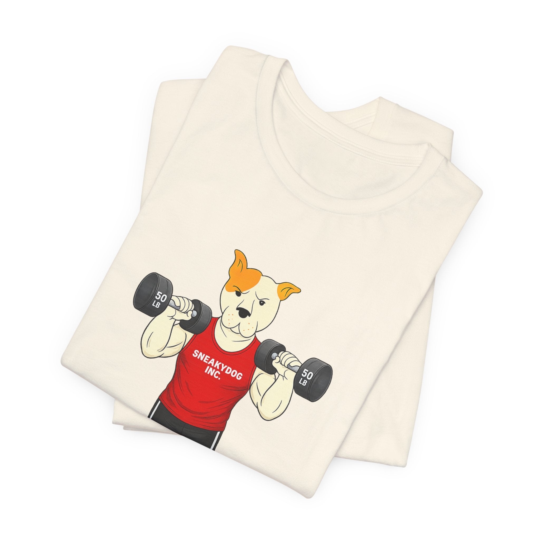 Sneakydog Inc. Workout Red Graphic — Vintage Short Sleeve T-Shirt