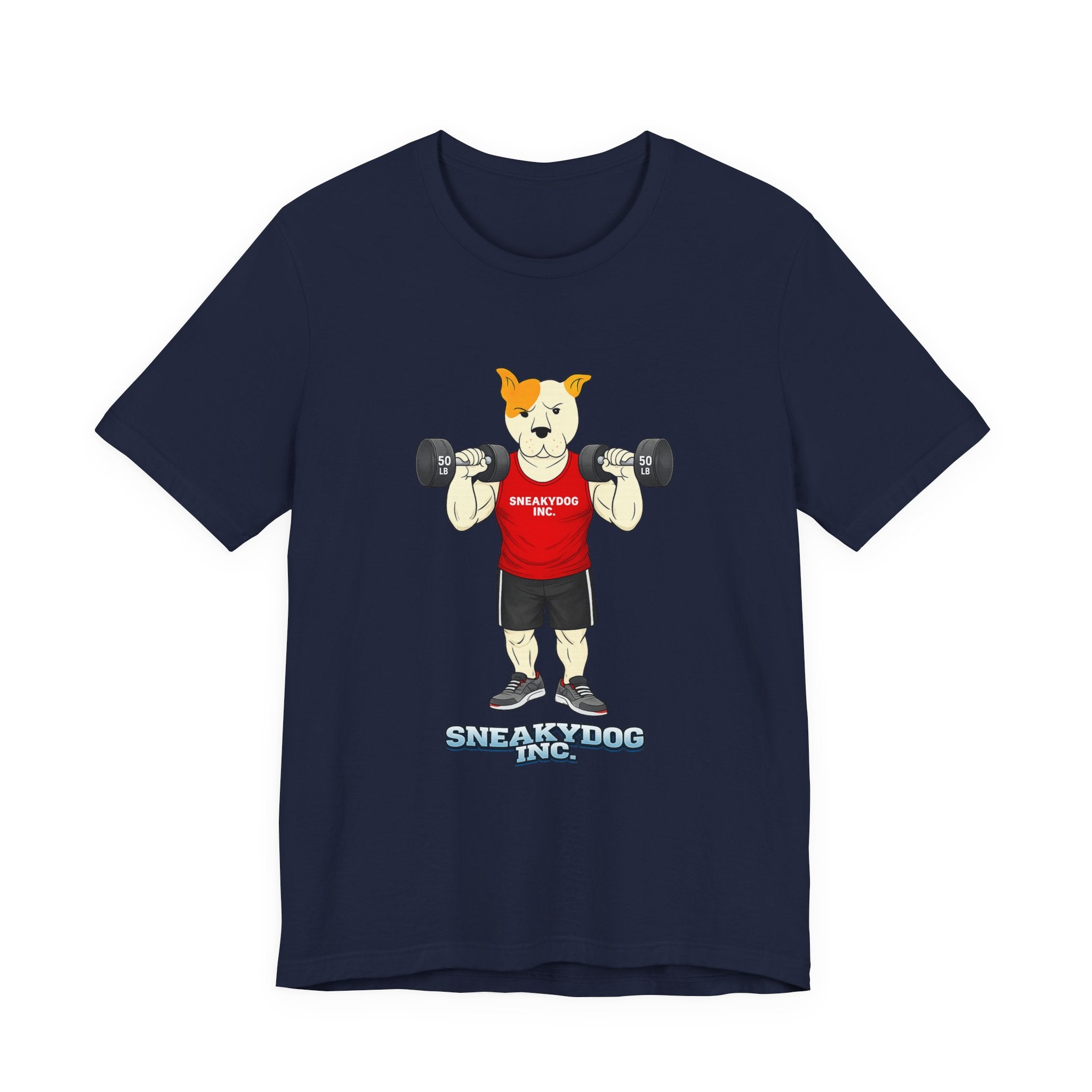 Sneakydog Inc. Workout Red Graphic — Vintage Short Sleeve T-Shirt