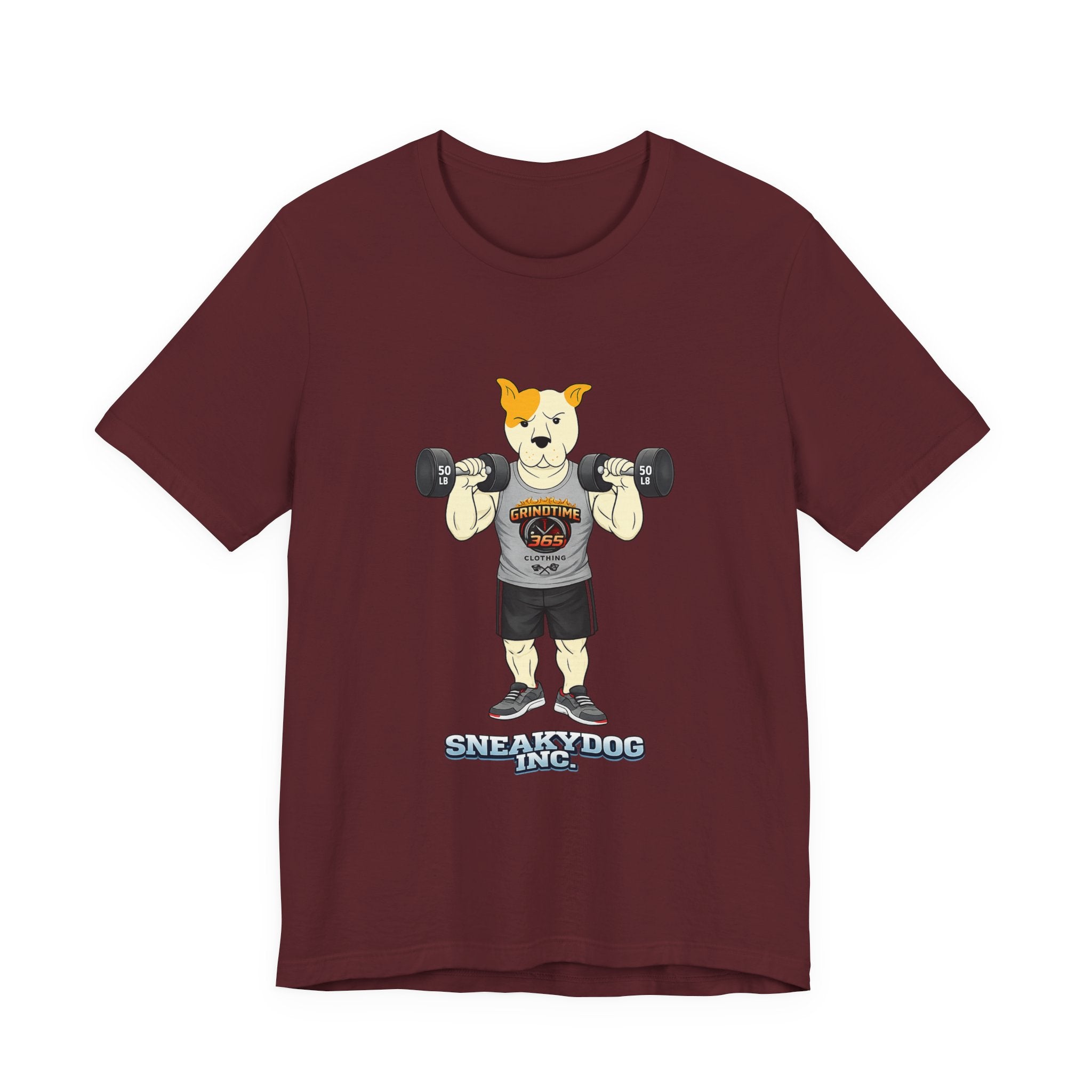 Sneakydog Inc. Workout Grey GT365 Graphic — Vintage Short Sleeve T-Shirt