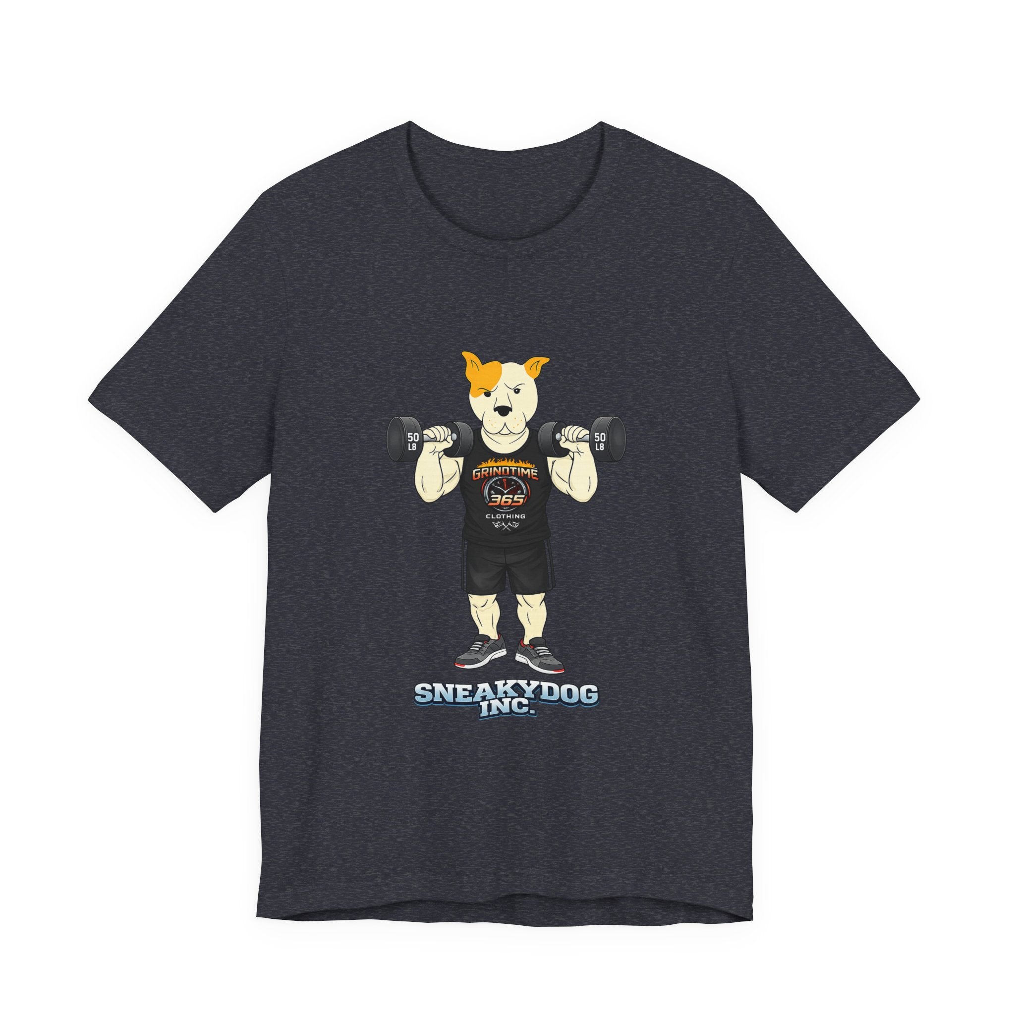 Sneakydog Inc. Workout Black GT365 Graphic — Vintage Short Sleeve T-Shirt