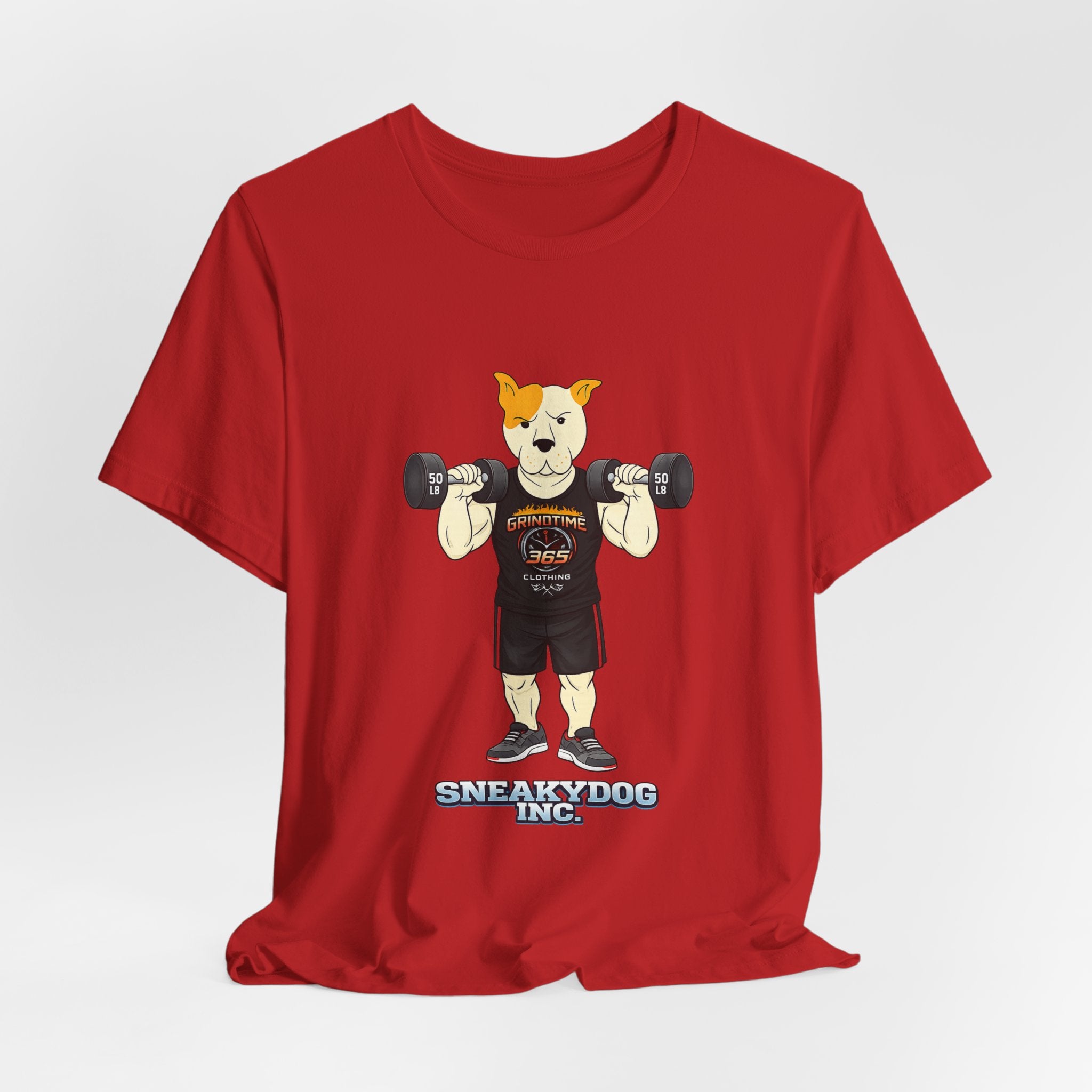 Sneakydog Inc. Workout Black GT365 Graphic — Vintage Short Sleeve T-Shirt