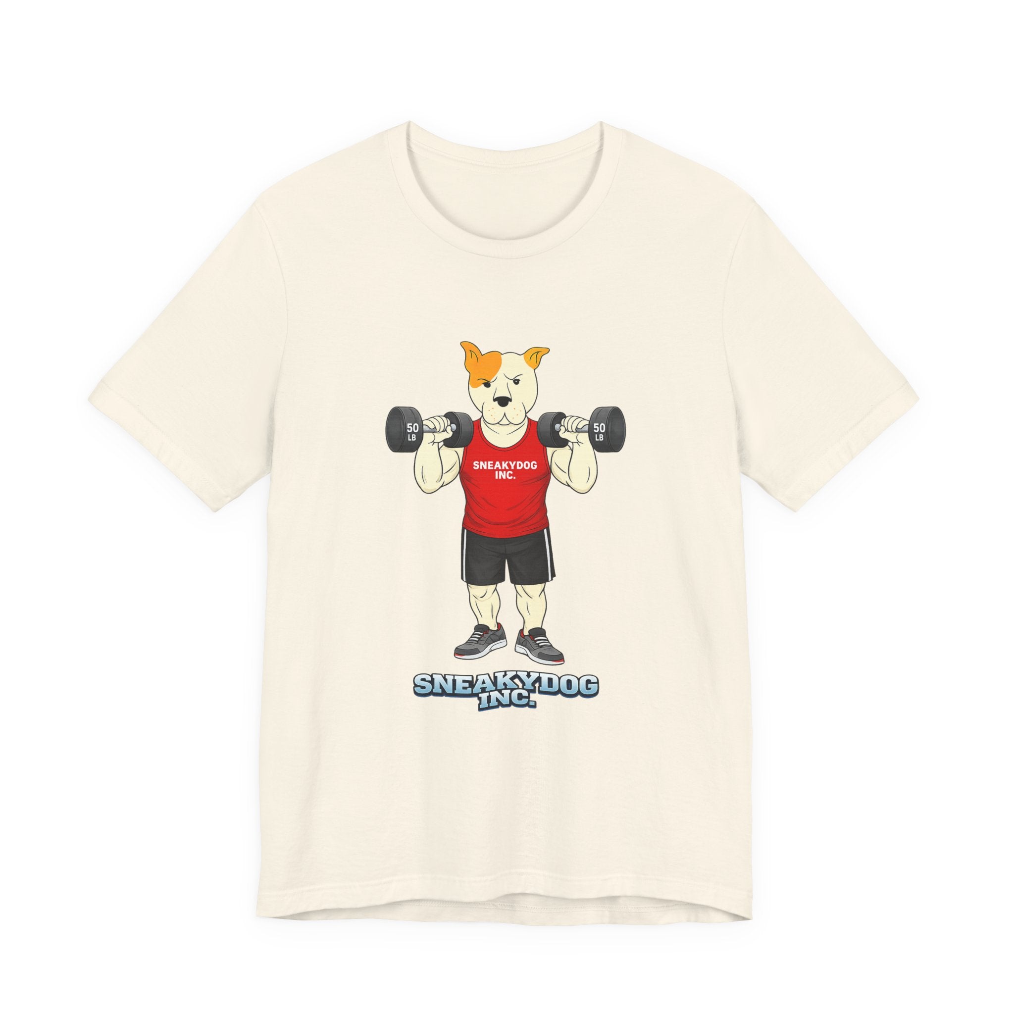 Sneakydog Inc. Workout Red Graphic — Vintage Short Sleeve T-Shirt