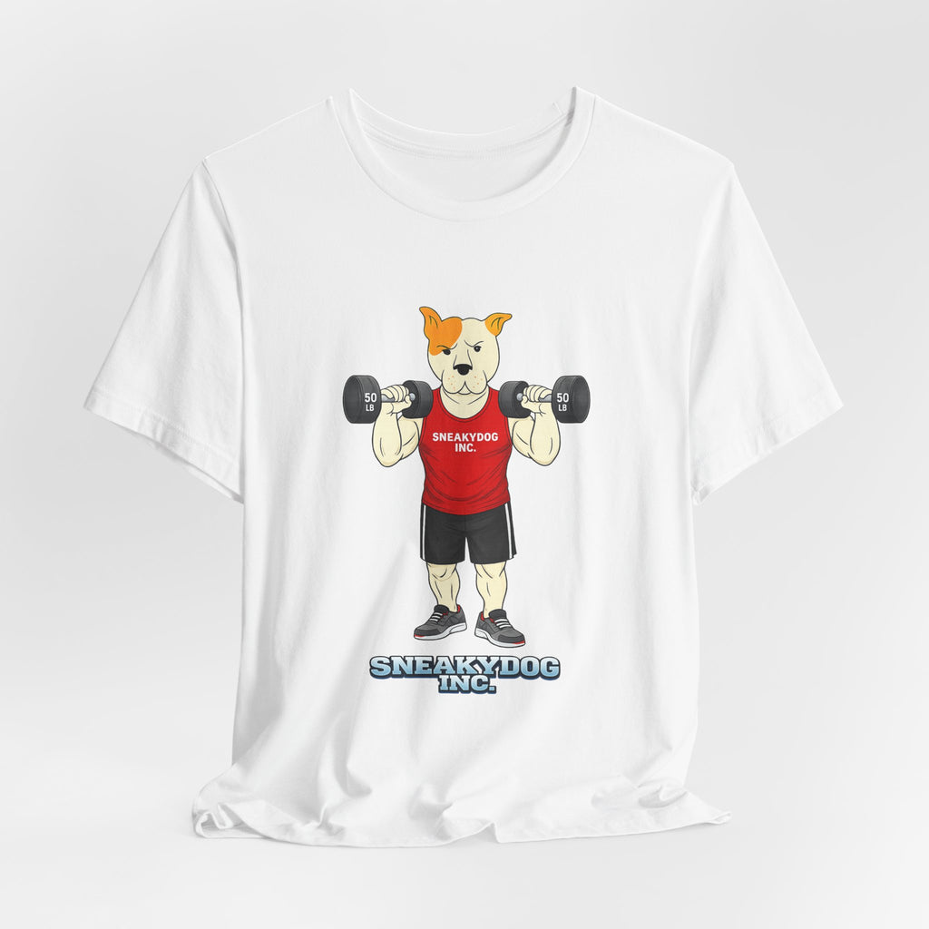 Sneakydog Inc. Workout Red Graphic — Vintage Short Sleeve T-Shirt