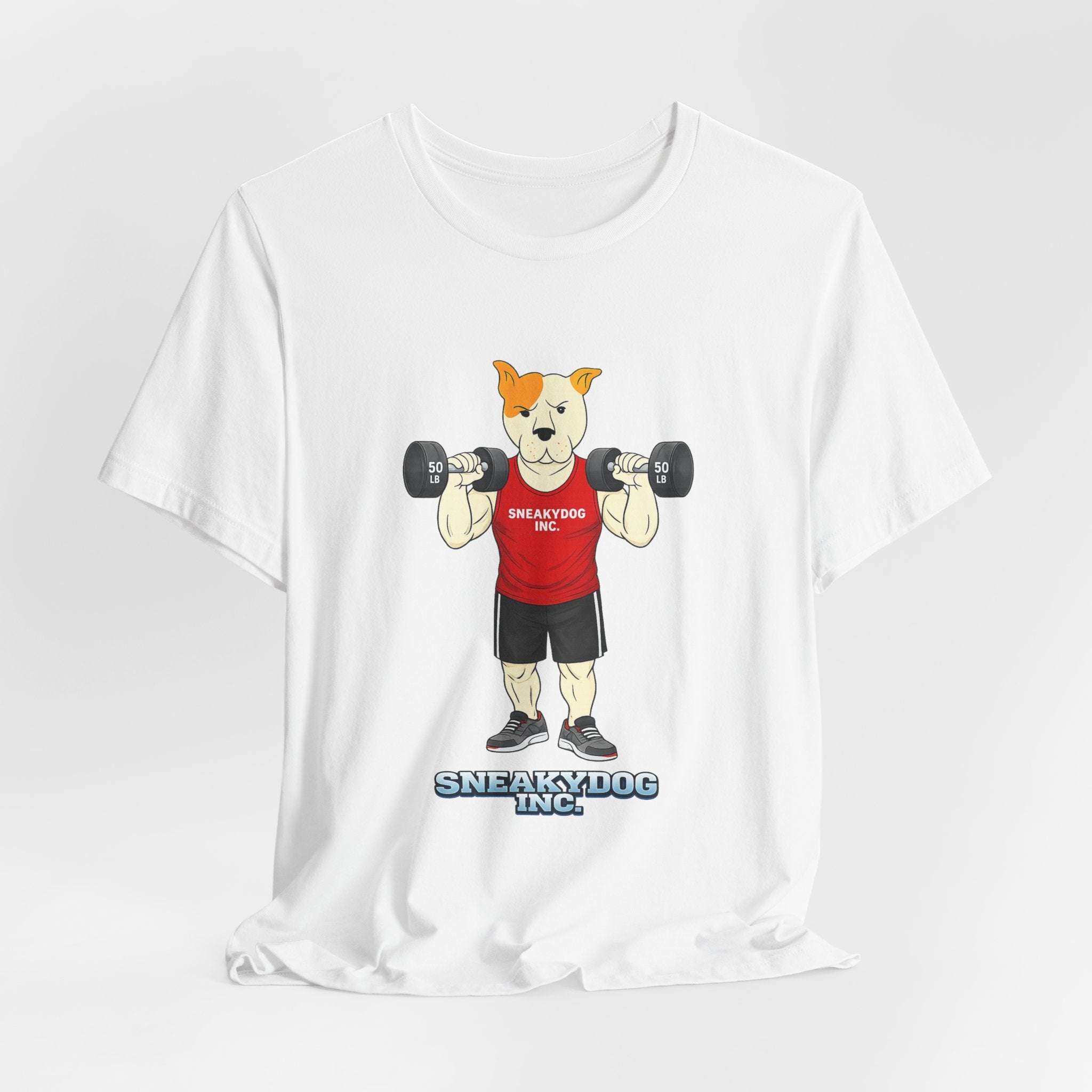 Sneakydog Inc. Workout Red Graphic — Vintage Short Sleeve T-Shirt
