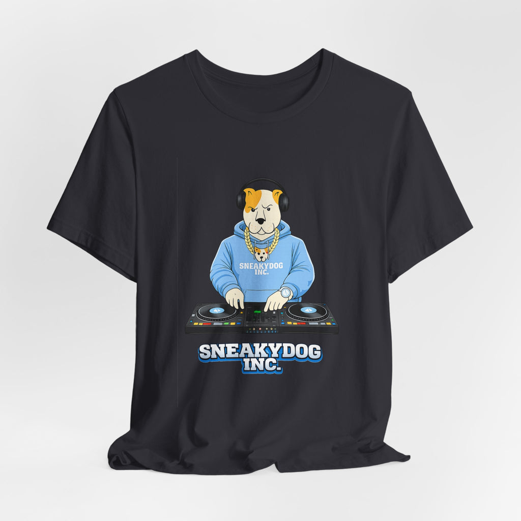 Sneakydog Inc. DJ Graphic — Vintage Short Sleeve T-Shirt
