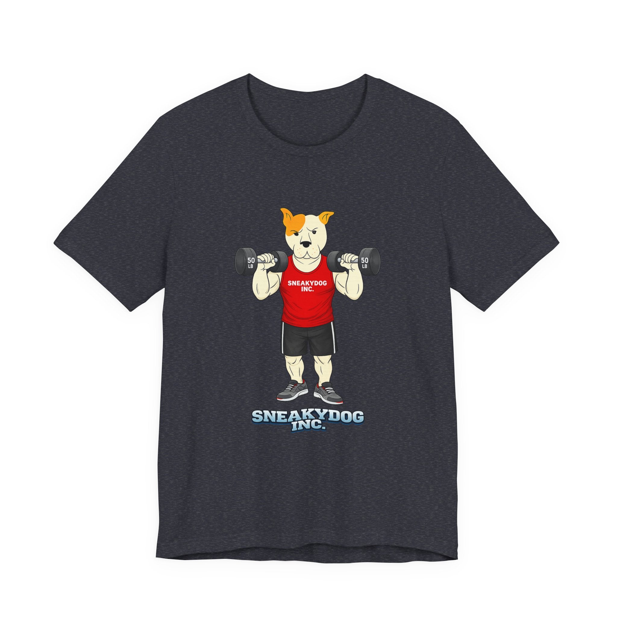Sneakydog Inc. Workout Red Graphic — Vintage Short Sleeve T-Shirt