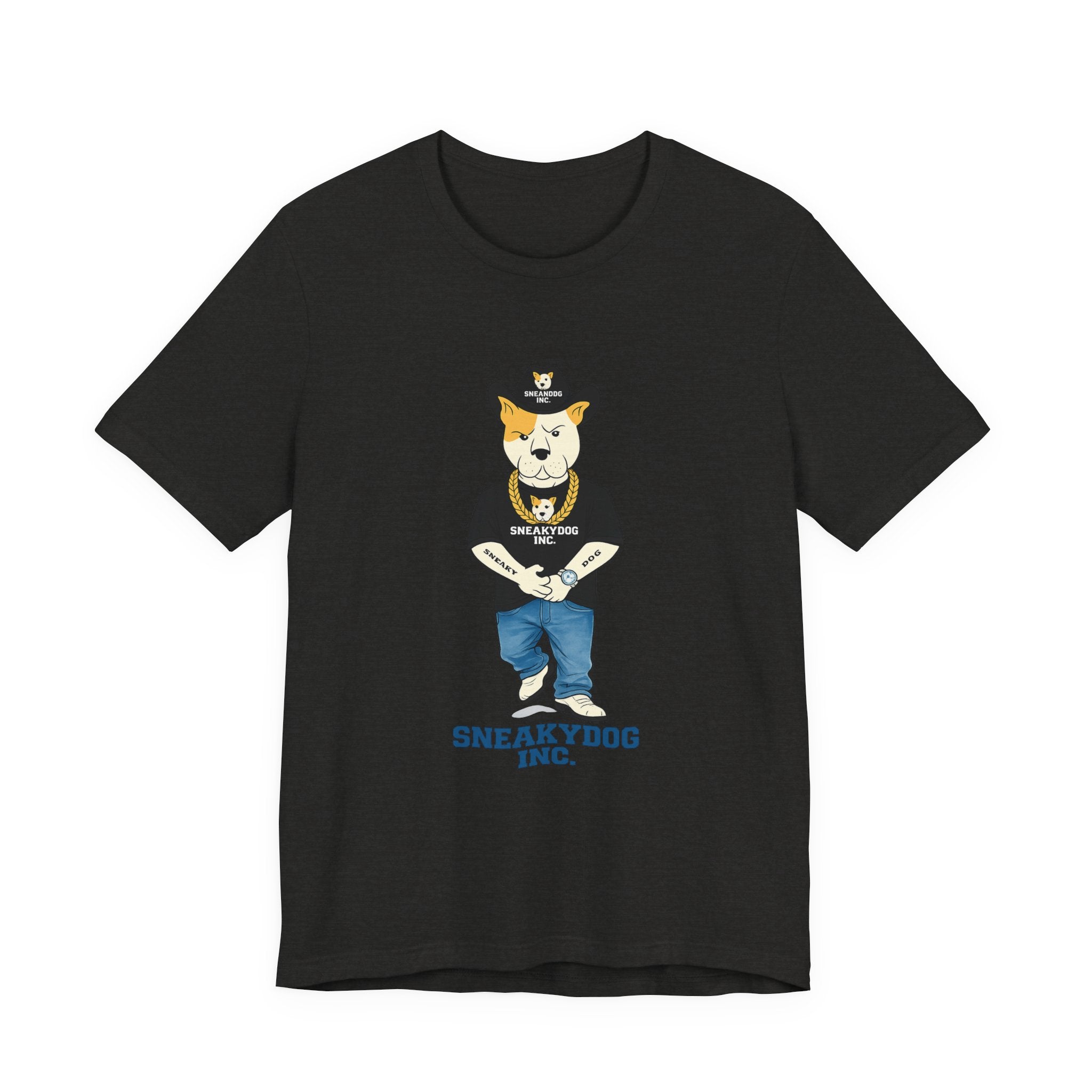 Sneakydog Inc. Cowboy Black Graphic — Vintage Short Sleeve T-Shirt
