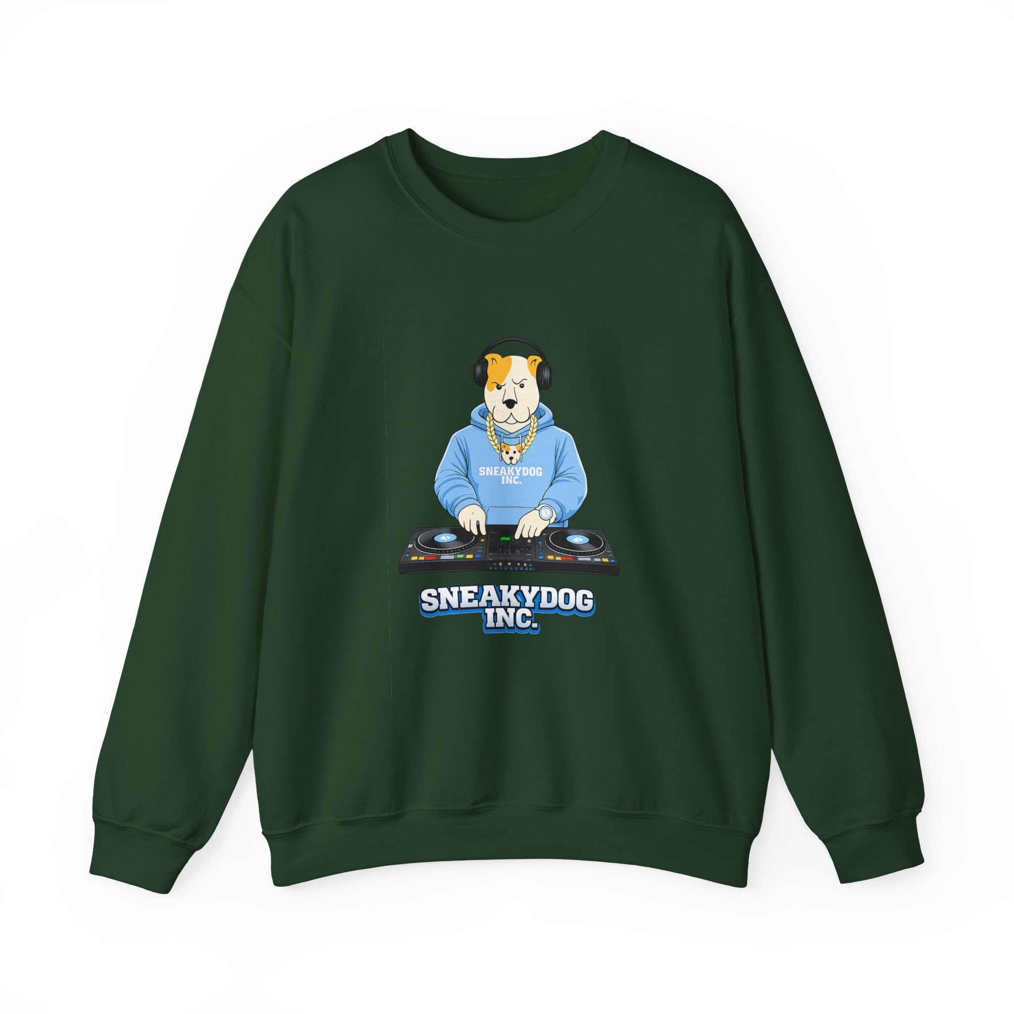 Sneakydog Inc. DJ Graphic Crewneck Sweatshirt – Vintage Graphic