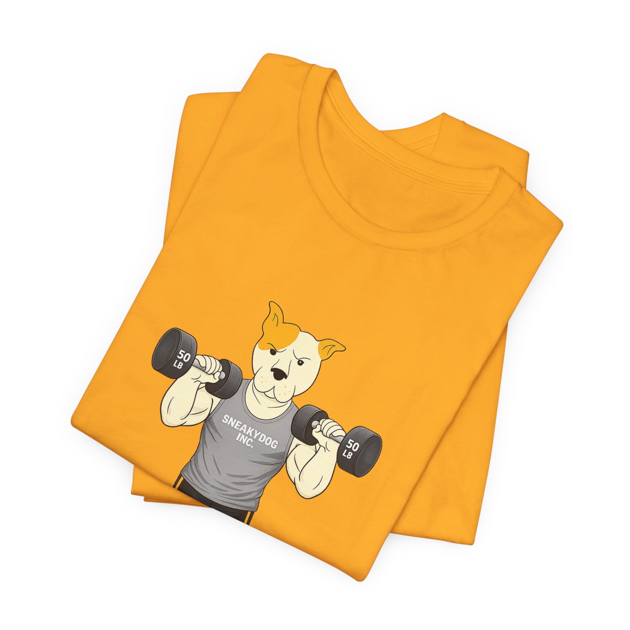 Sneakydog Inc. Workout Grey Graphic — Vintage Short Sleeve T-Shirt