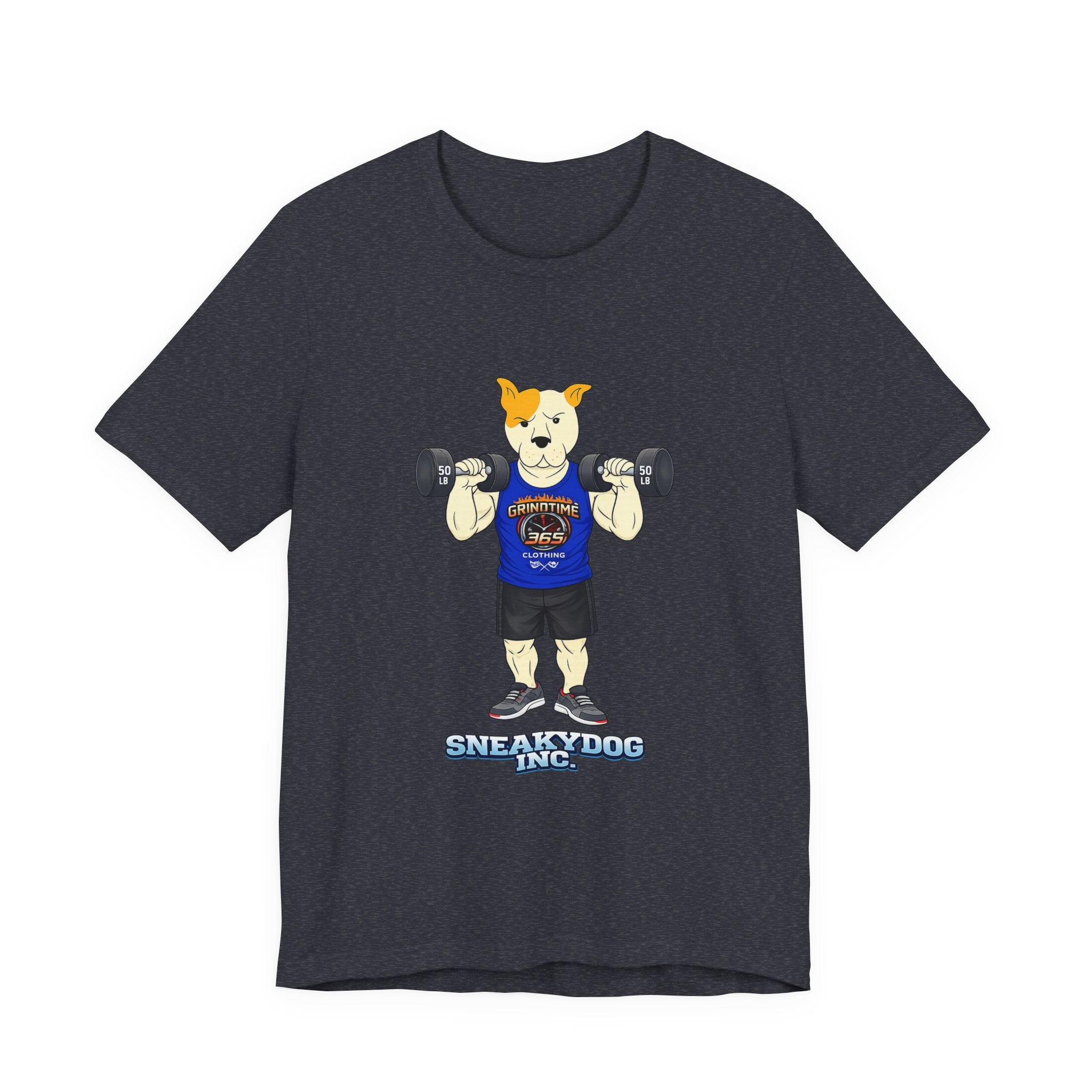 Sneakydog Inc. Workout Blue GT365 Graphic — Vintage Short Sleeve T-Shirt