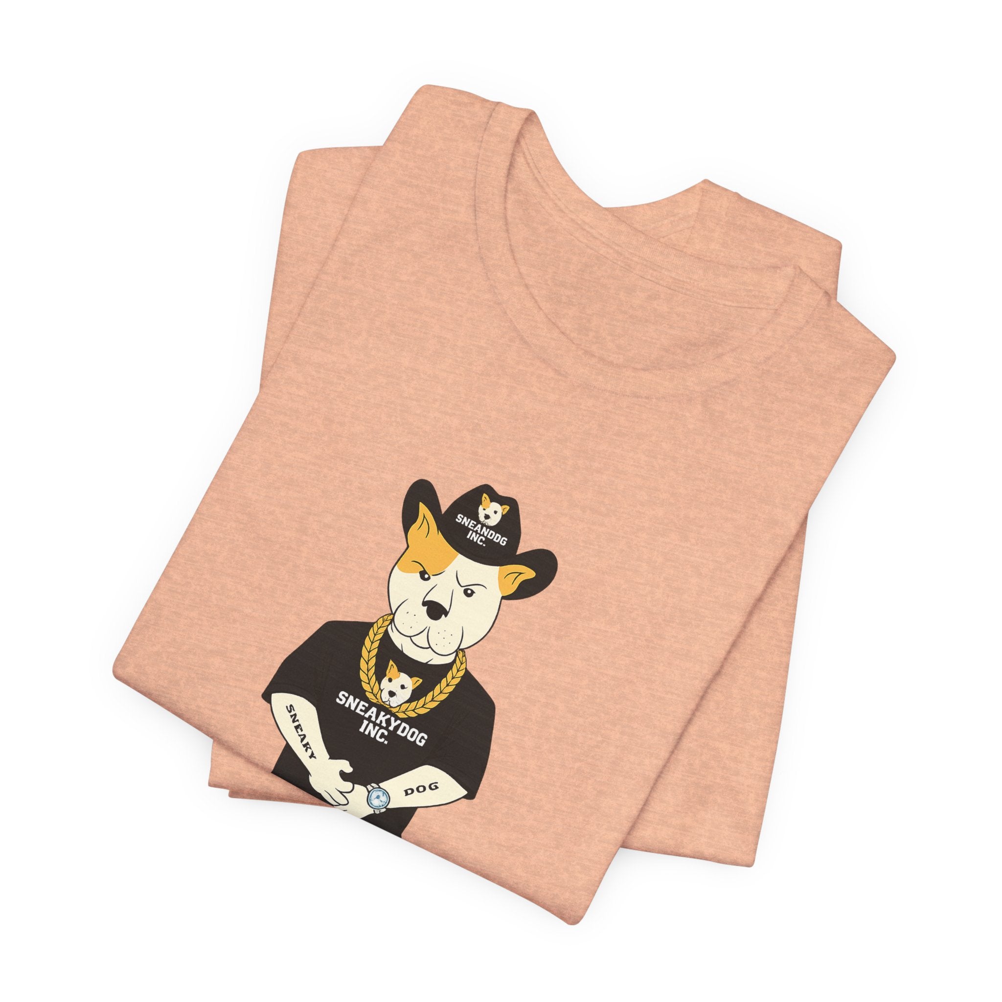 Sneakydog Inc. Cowboy Black Graphic — Vintage Short Sleeve T-Shirt