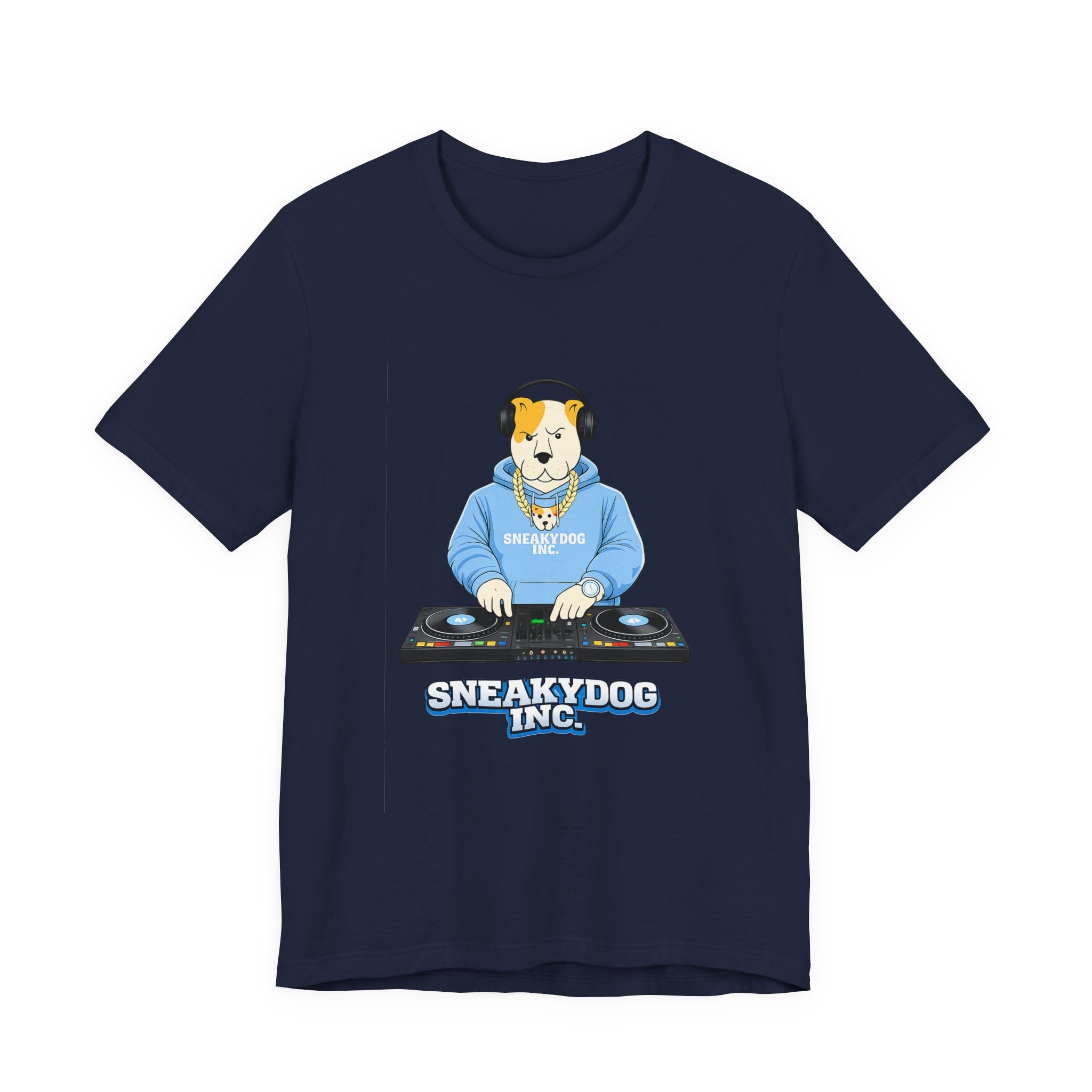 Sneakydog Inc. DJ Graphic — Vintage Short Sleeve T-Shirt