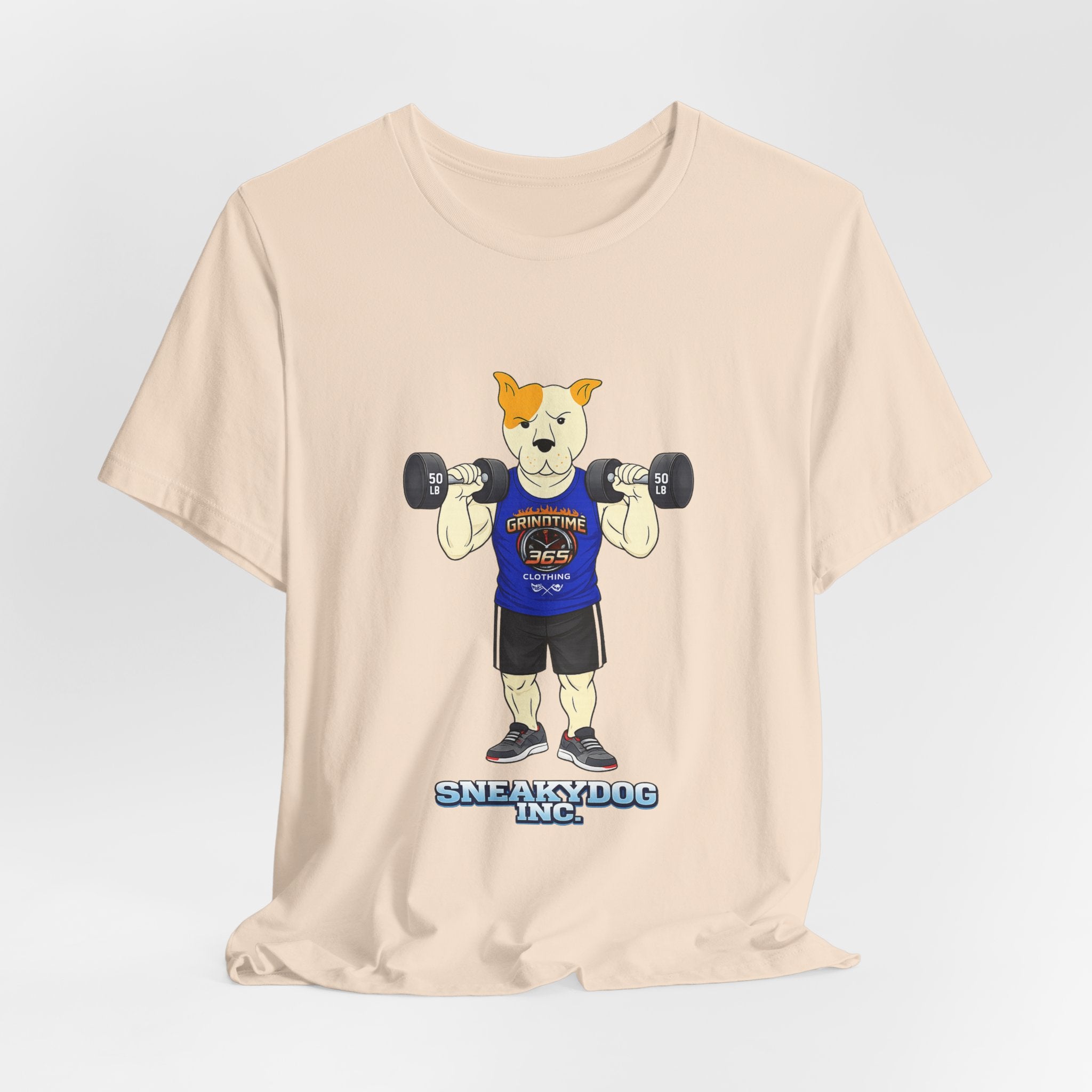 Sneakydog Inc. Workout Blue GT365 Graphic — Vintage Short Sleeve T-Shirt