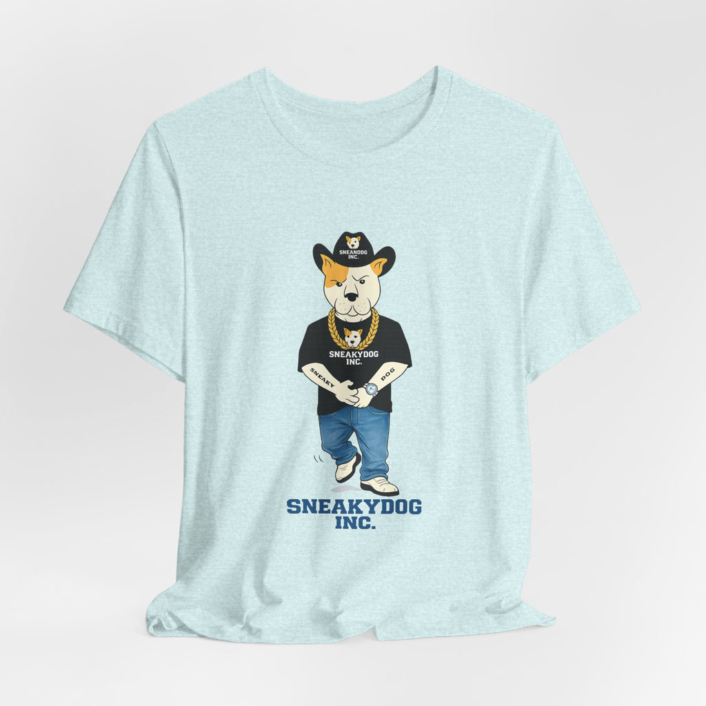 Sneakydog Inc. Cowboy Black Graphic — Vintage Short Sleeve T-Shirt