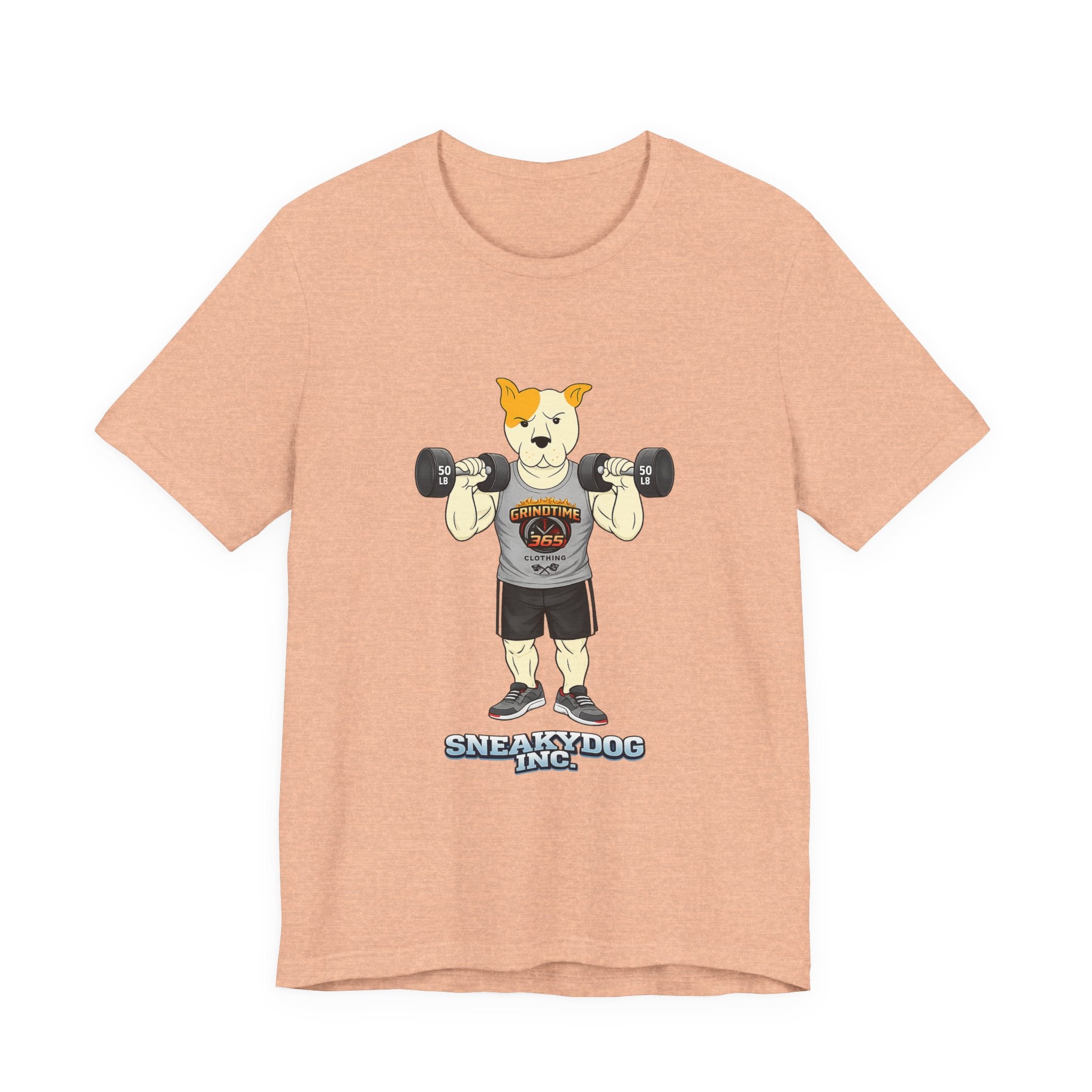 Sneakydog Inc. Workout Grey GT365 Graphic — Vintage Short Sleeve T-Shirt