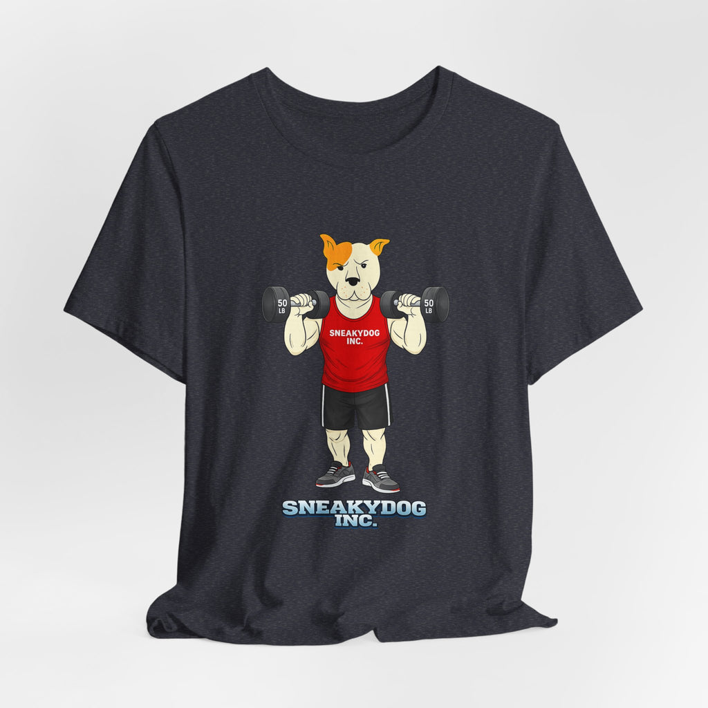 Sneakydog Inc. Workout Red Graphic — Vintage Short Sleeve T-Shirt