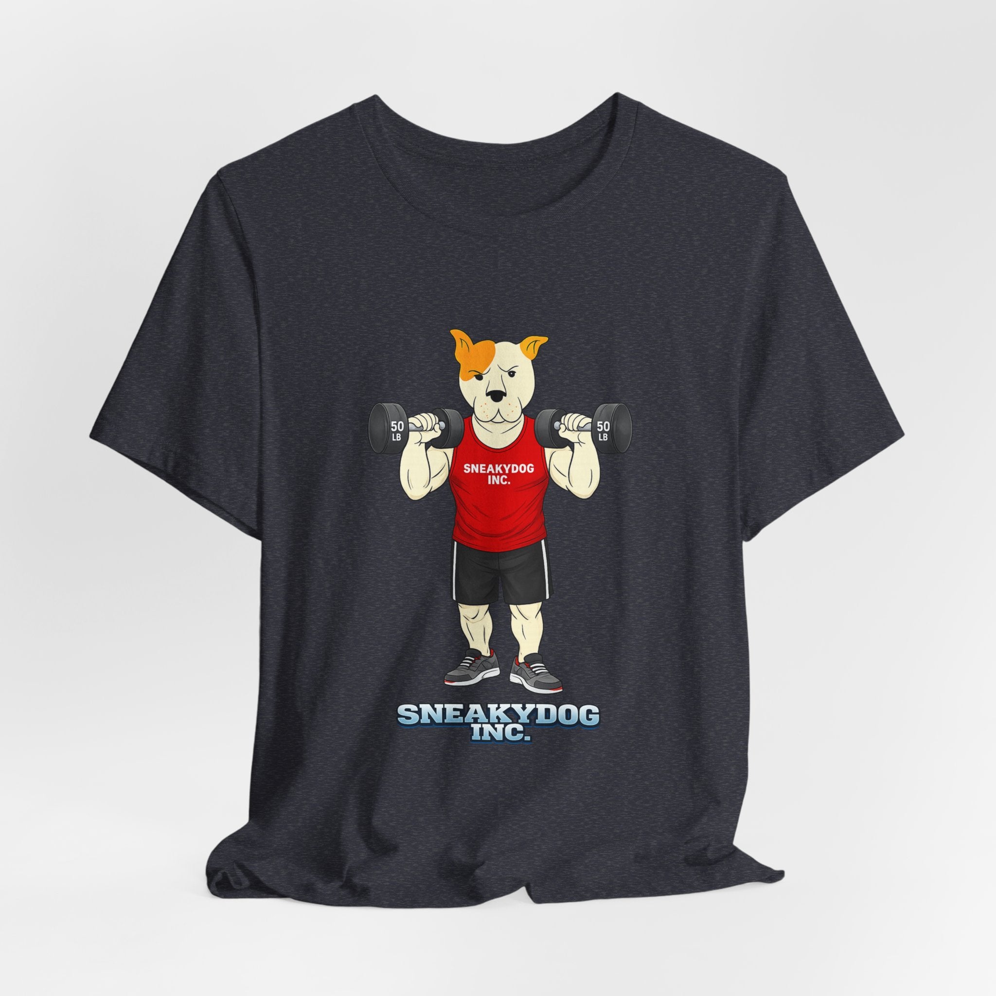 Sneakydog Inc. Workout Red Graphic — Vintage Short Sleeve T-Shirt