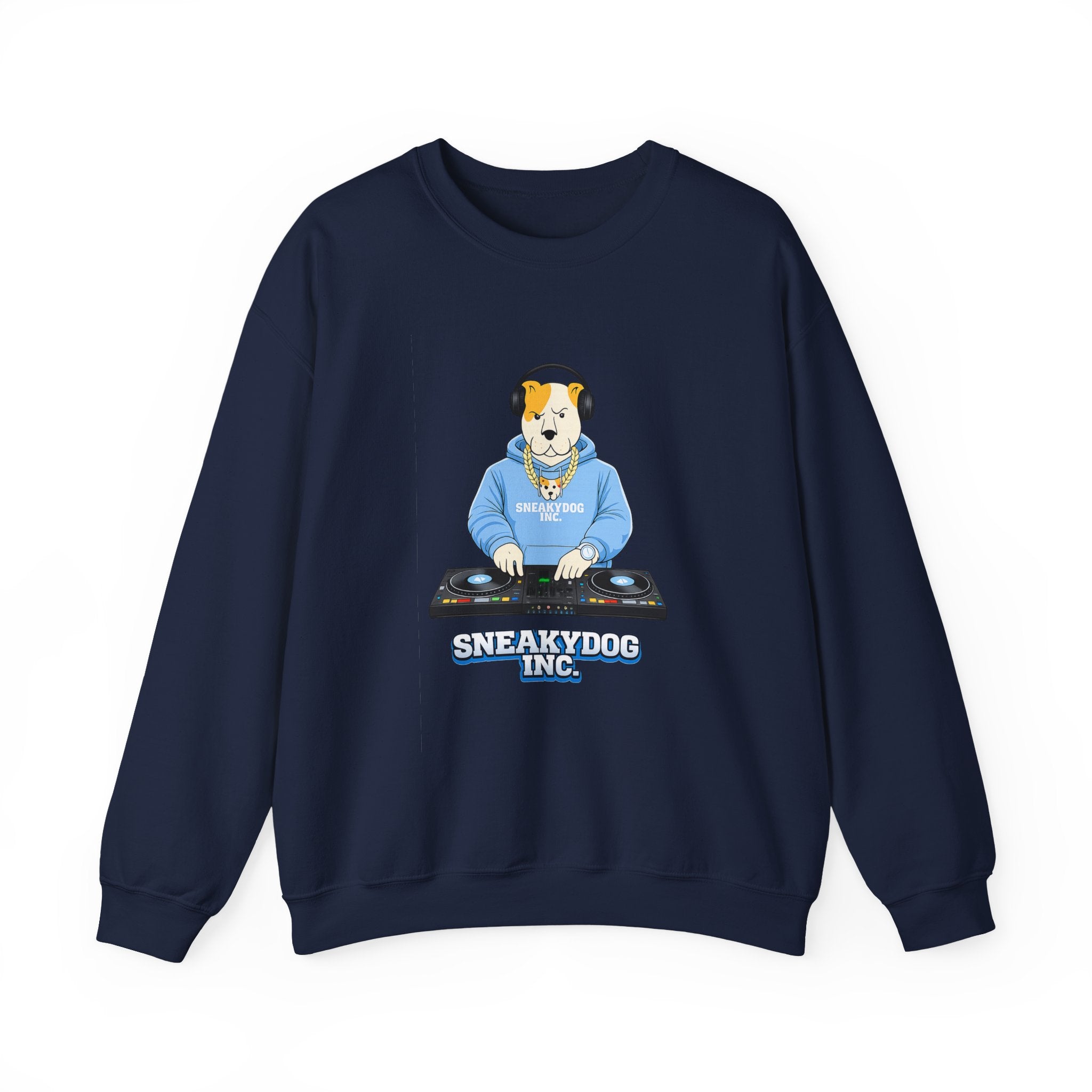 Sneakydog Inc. DJ Graphic Crewneck Sweatshirt – Vintage Graphic
