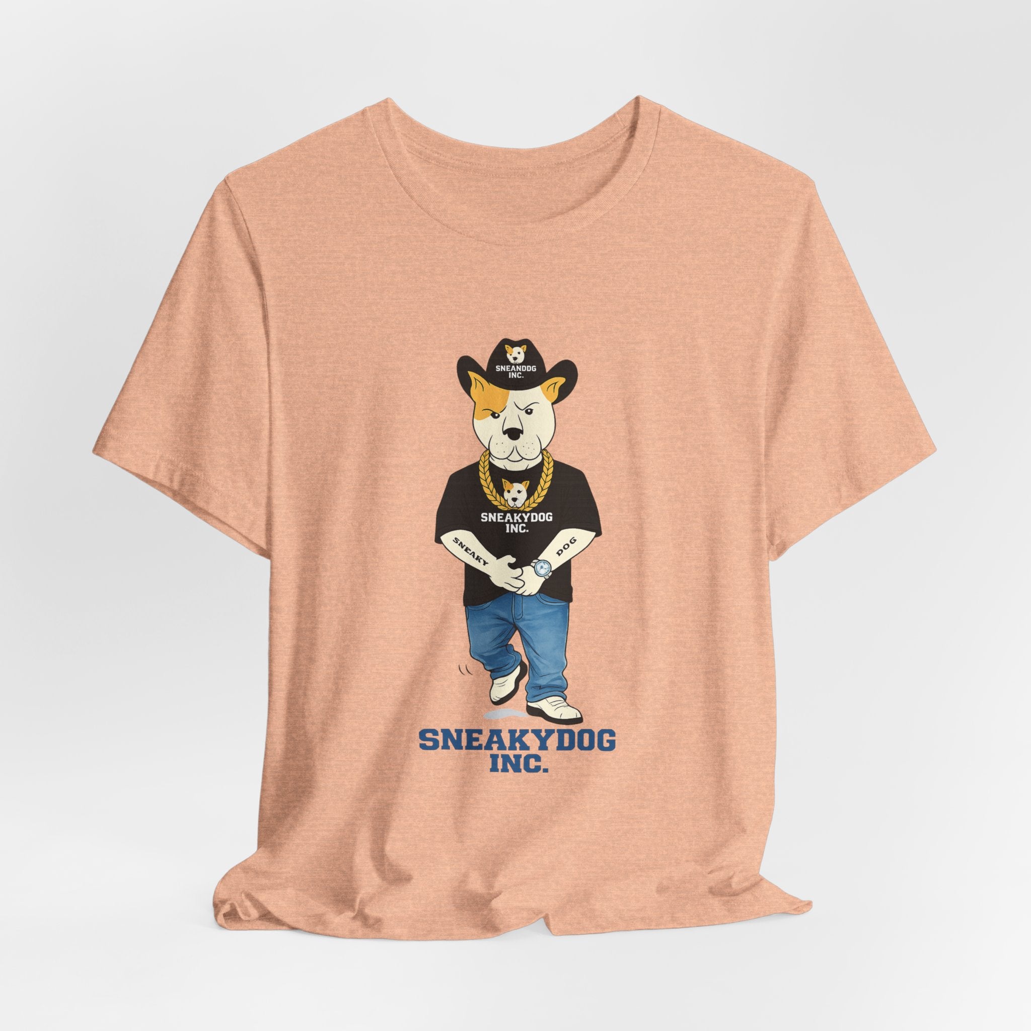 Sneakydog Inc. Cowboy Black Graphic — Vintage Short Sleeve T-Shirt