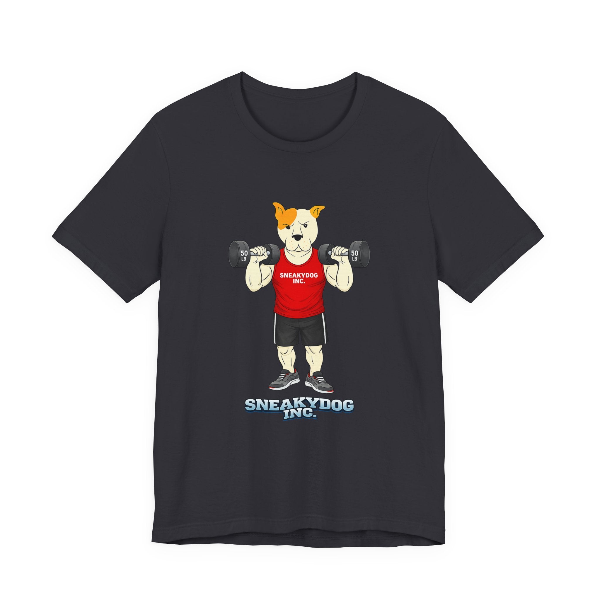 Sneakydog Inc. Workout Red Graphic — Vintage Short Sleeve T-Shirt