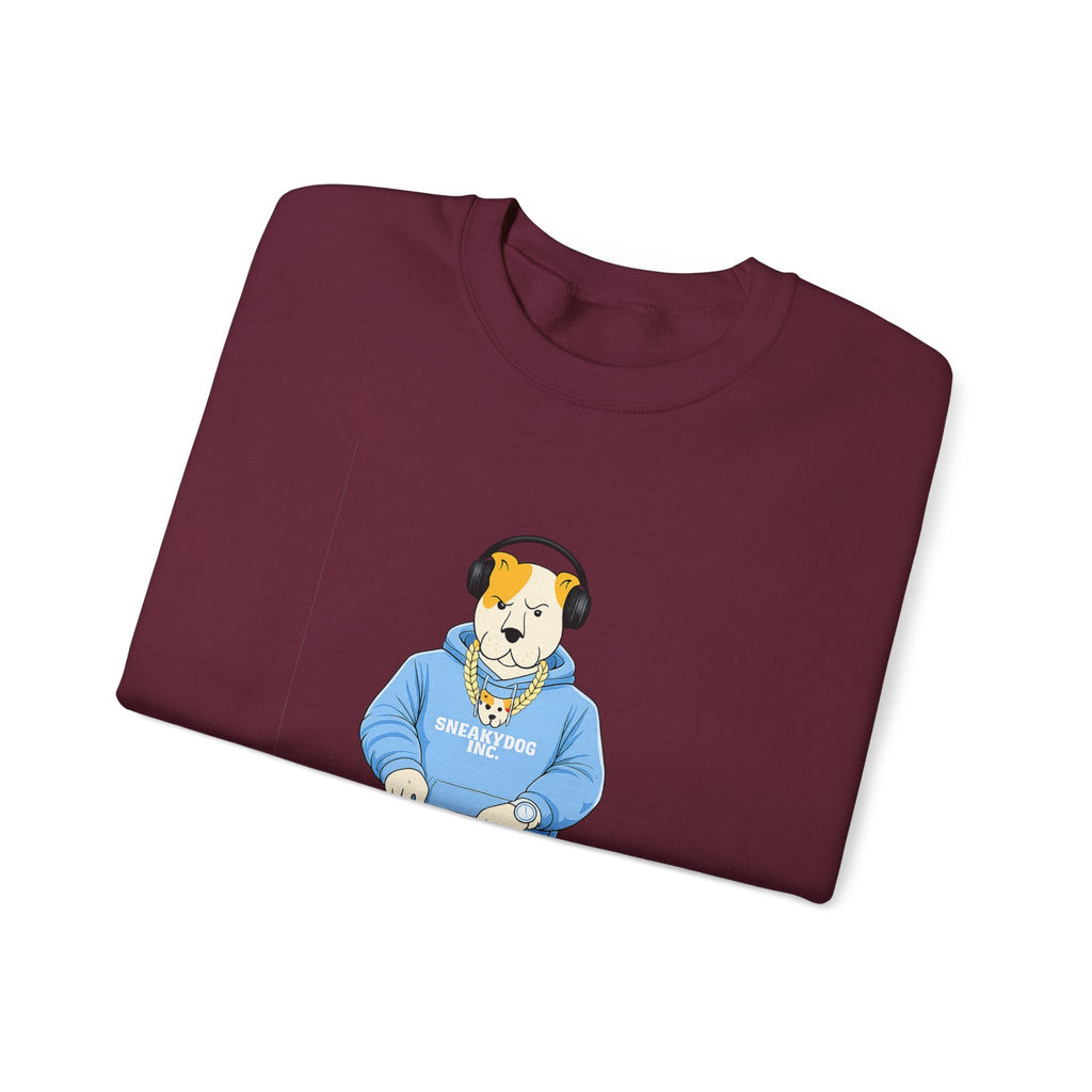 Sneakydog Inc. DJ Graphic Crewneck Sweatshirt – Vintage Graphic
