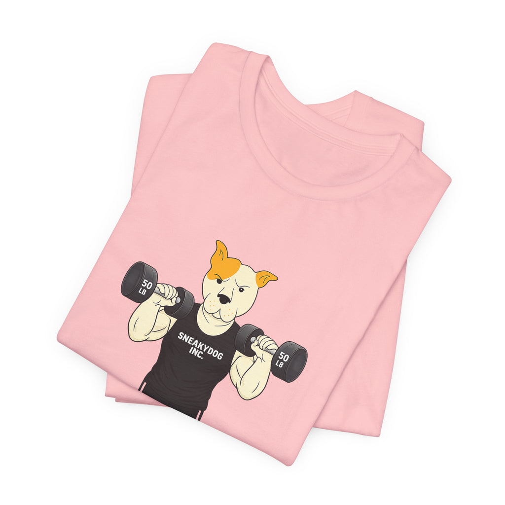 Sneakydog Inc. Workout Black Graphic — Vintage Short Sleeve T-Shirt