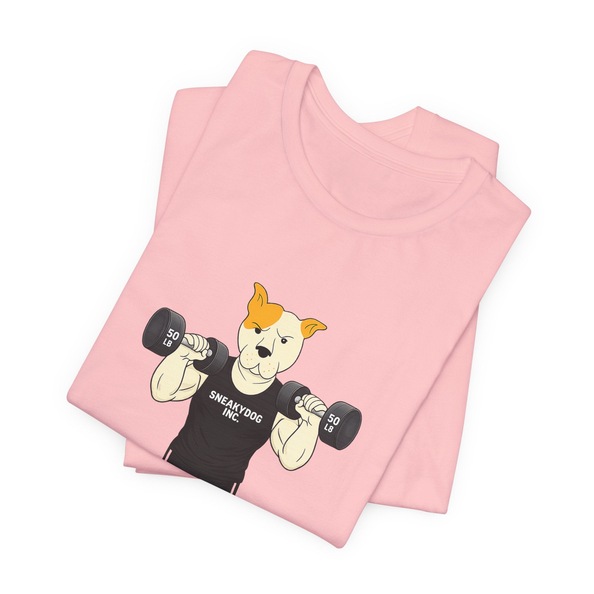 Sneakydog Inc. Workout Black Graphic — Vintage Short Sleeve T-Shirt